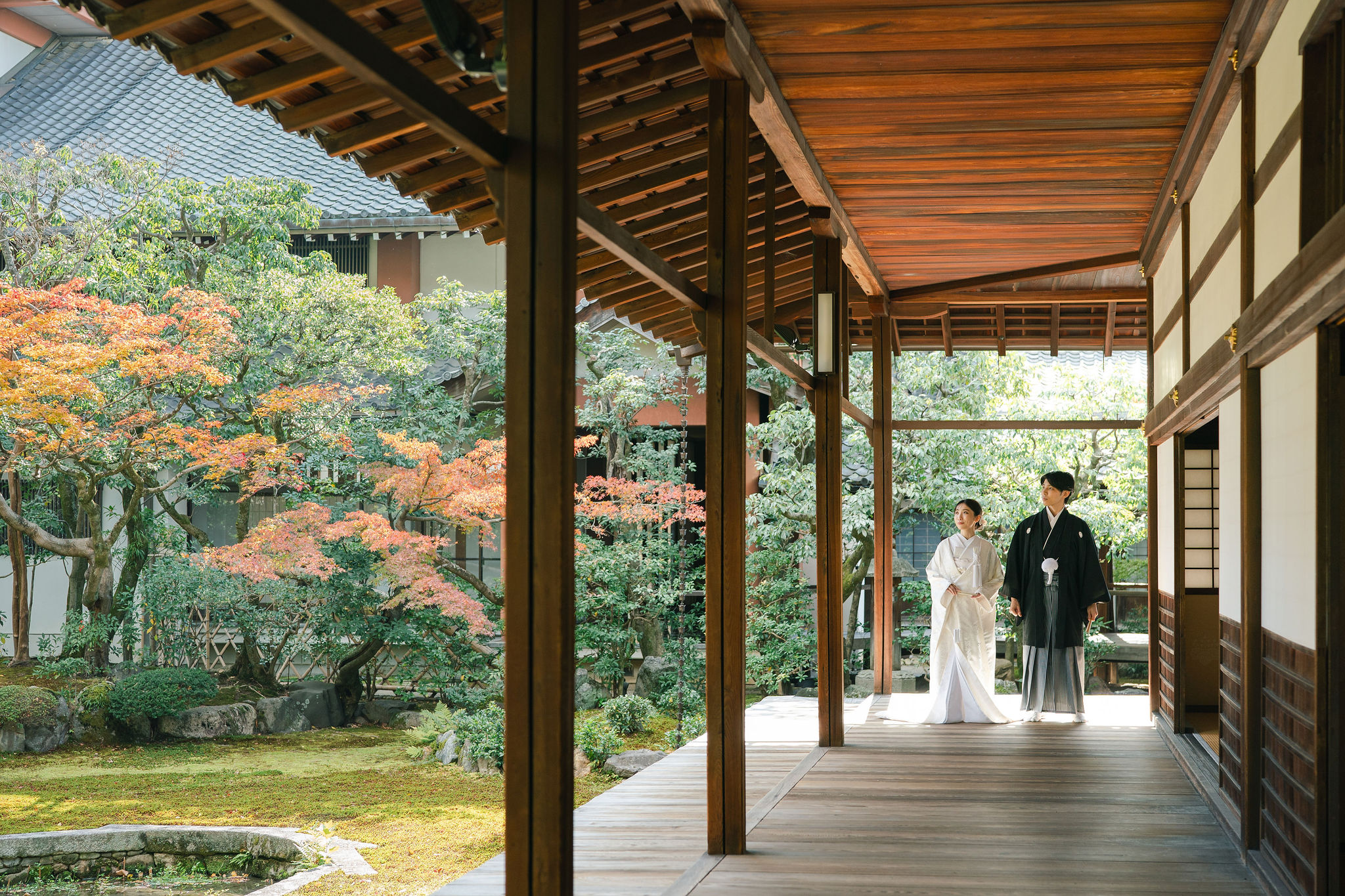 本法寺前撮りイメージ｜縁側にて