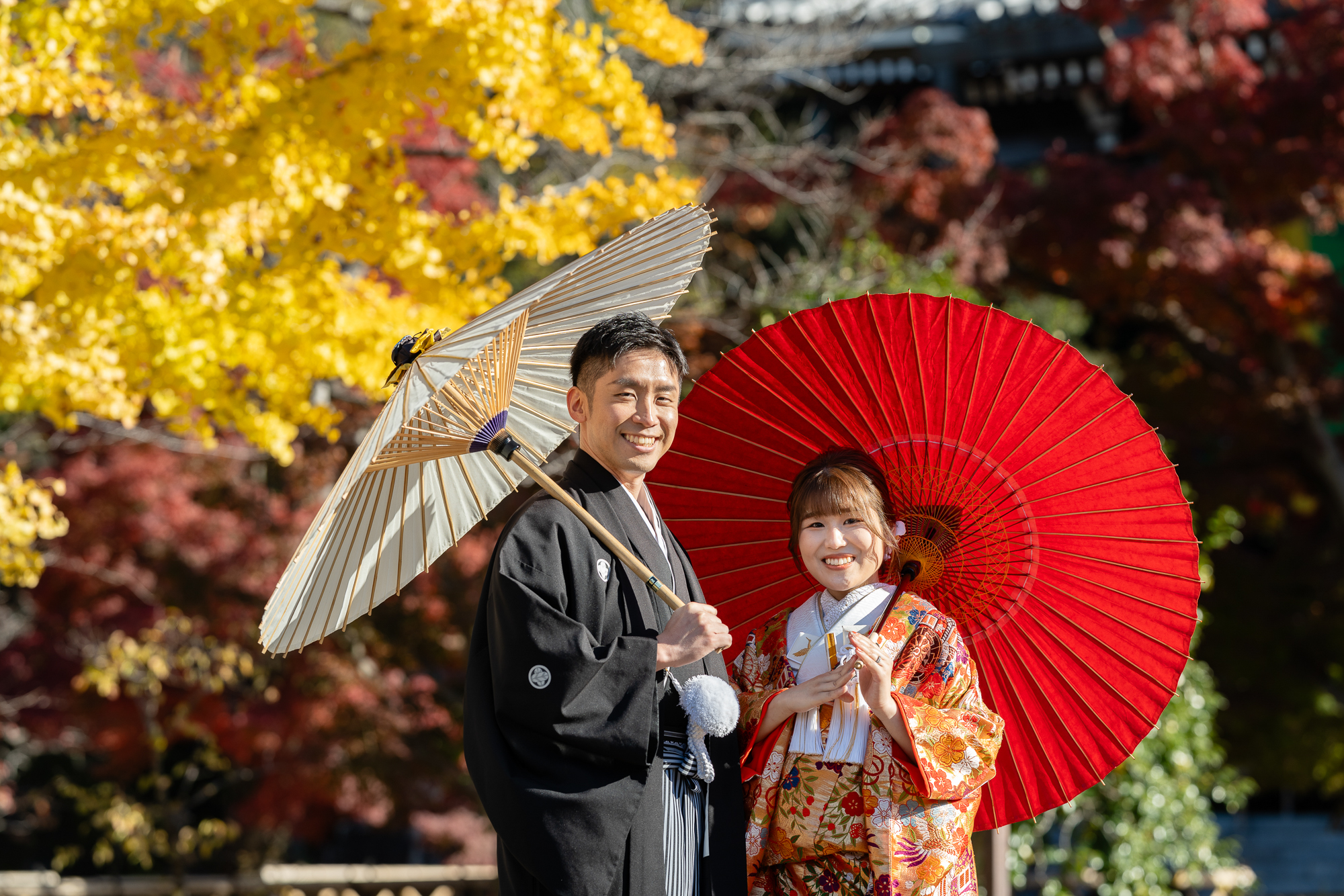 智積院の紅葉前撮りイメージ