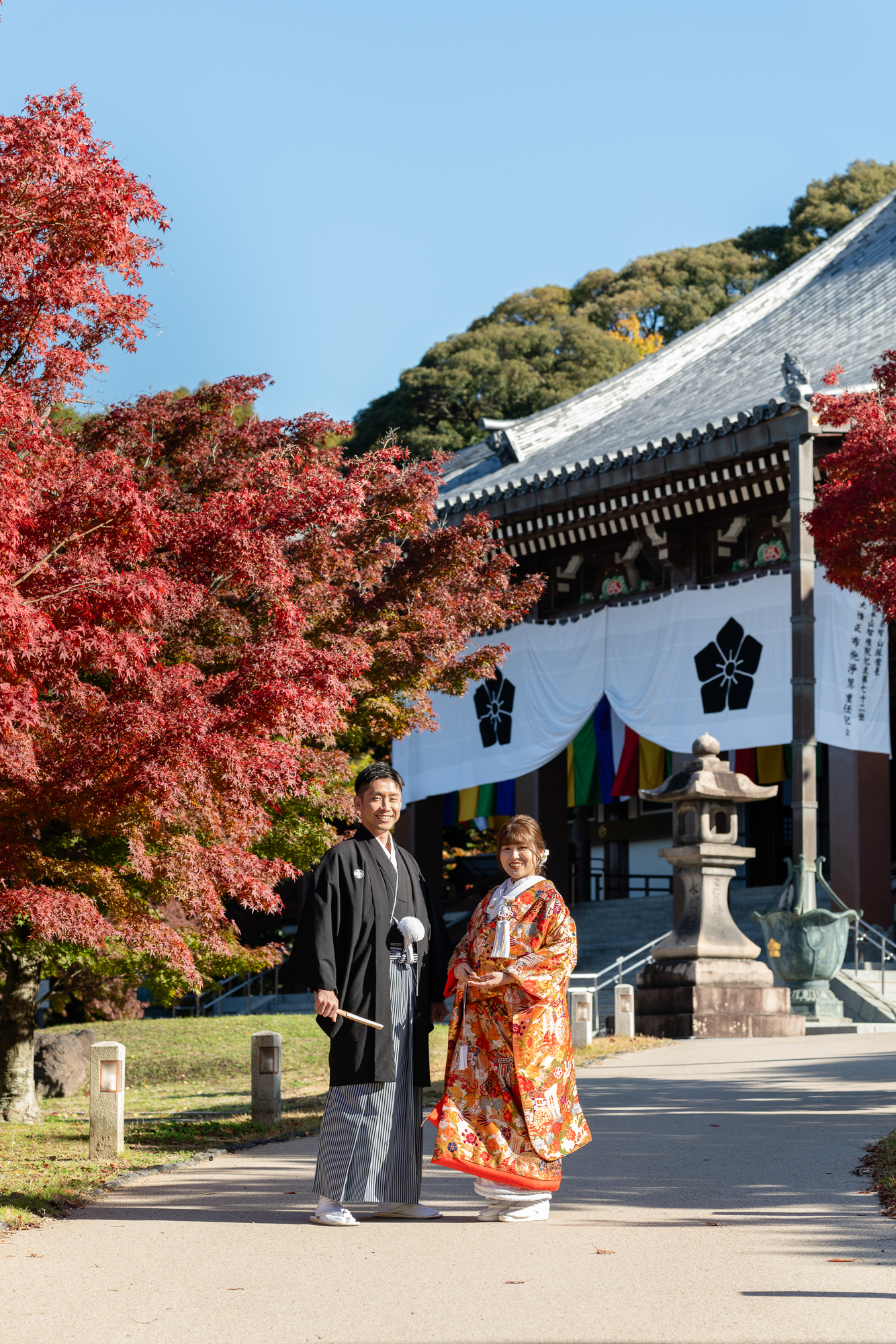 智積院の紅葉前撮りイメージ
