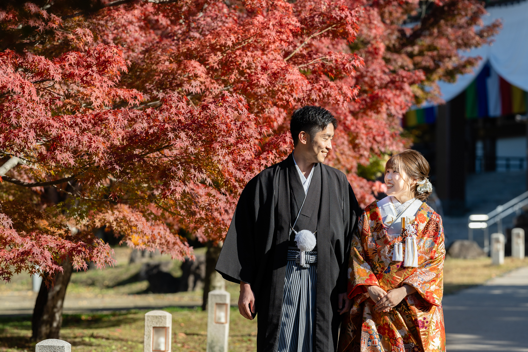 智積院の紅葉前撮りイメージ