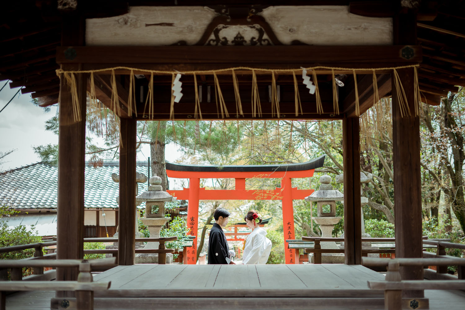 竹中稲荷神社にて