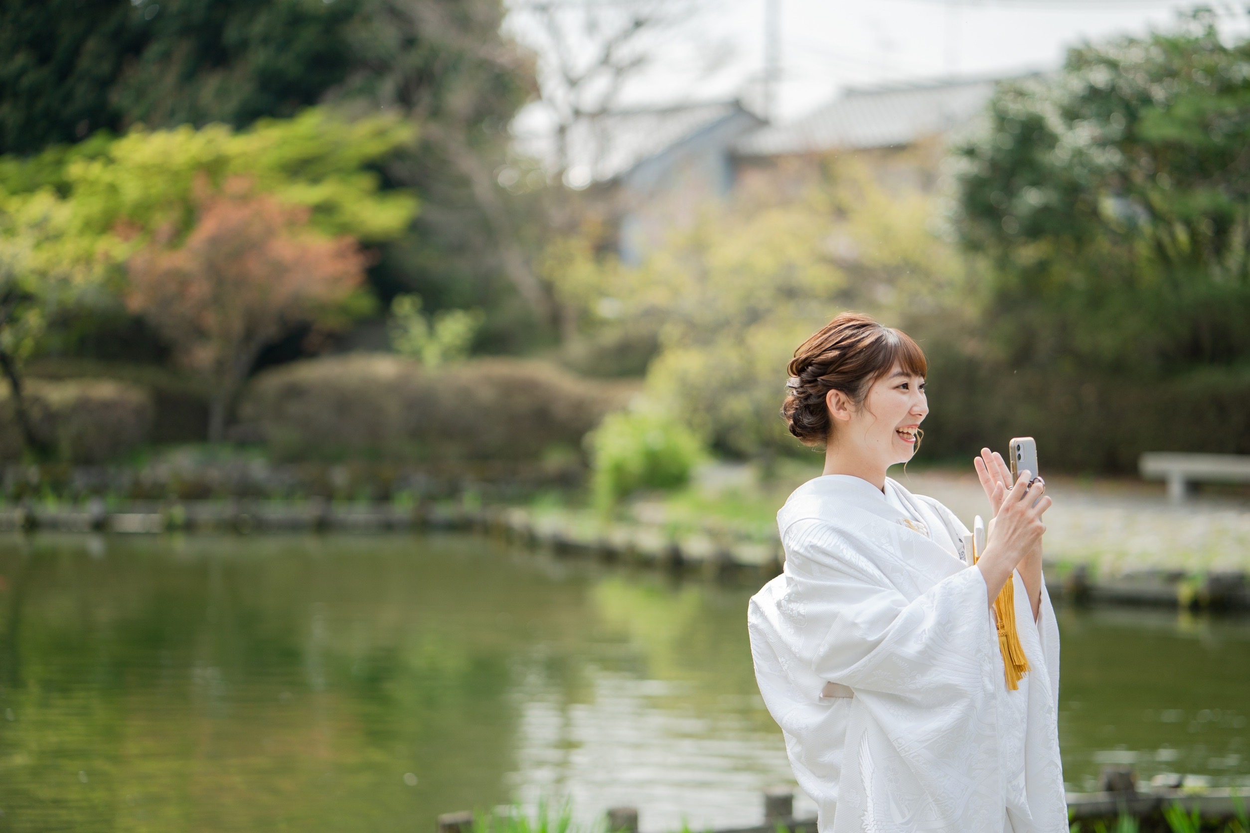 白無垢で写メ