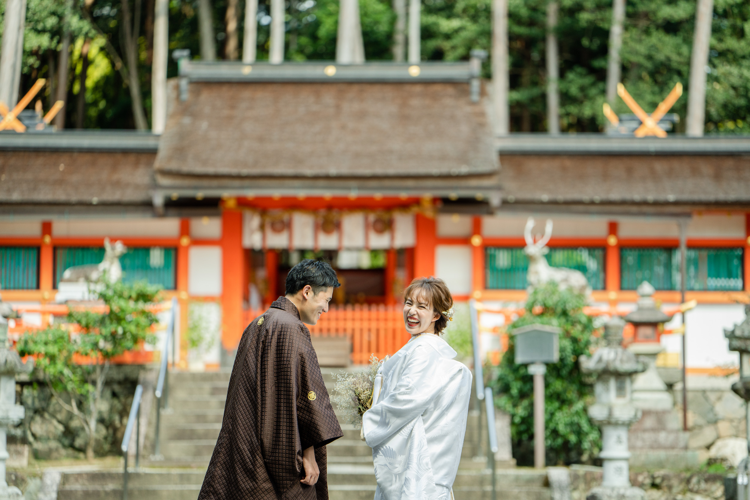 神社でフォトウェディング