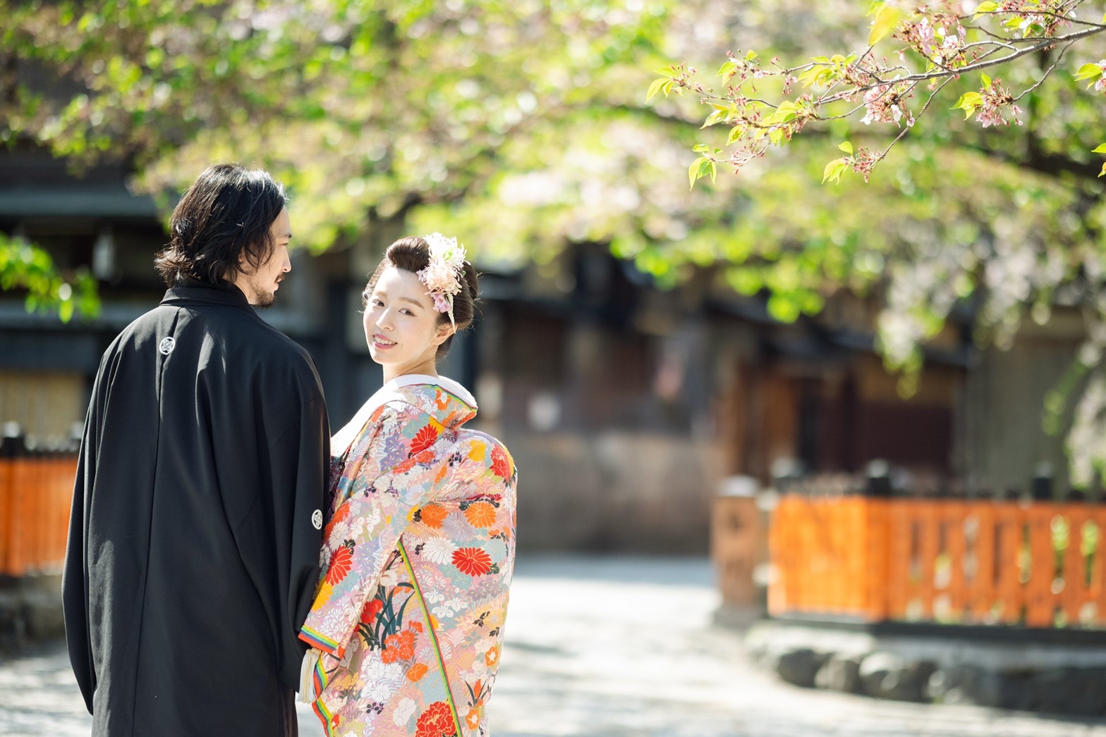 葉桜の祇園