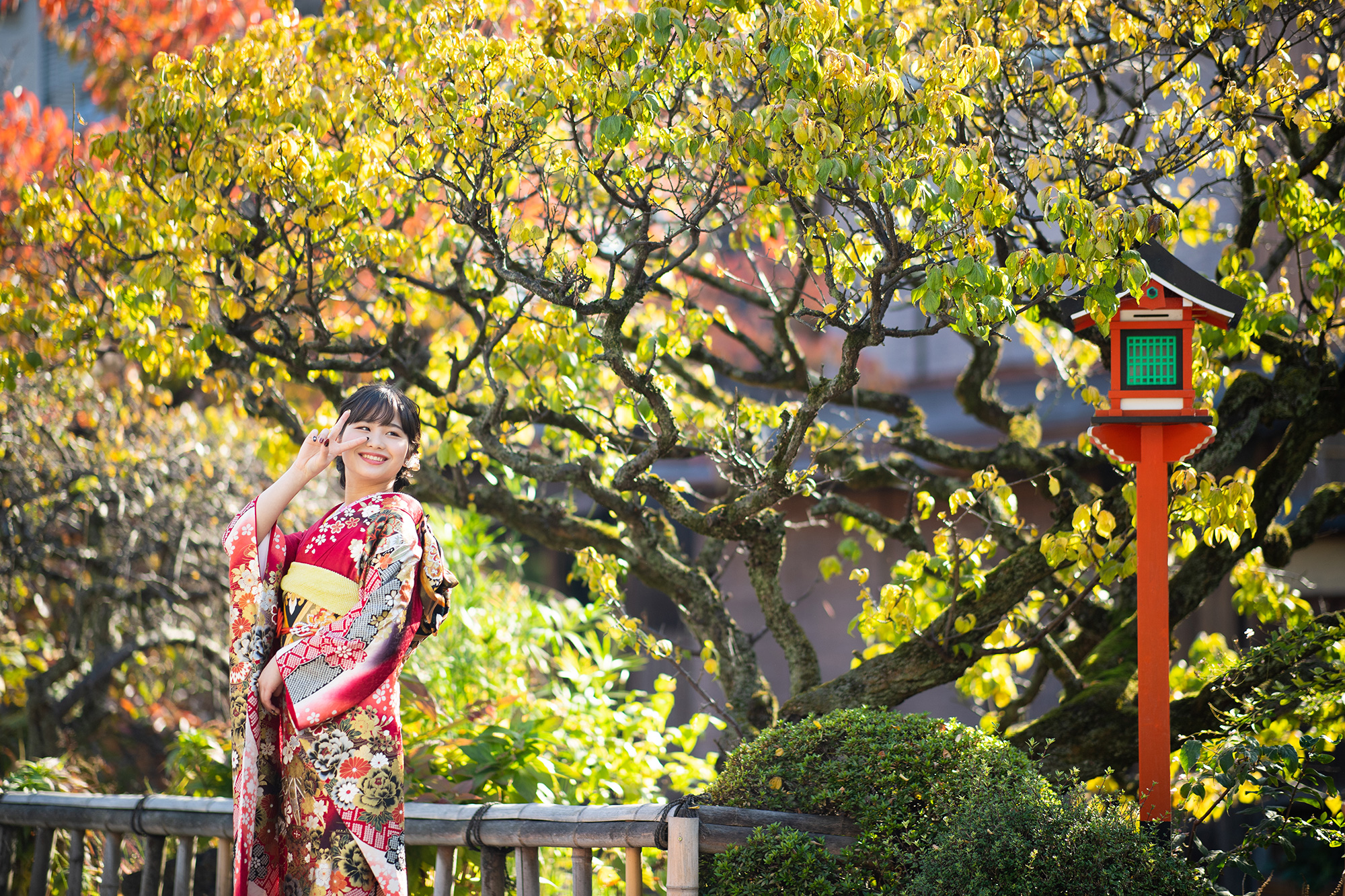 祇園で振袖撮影