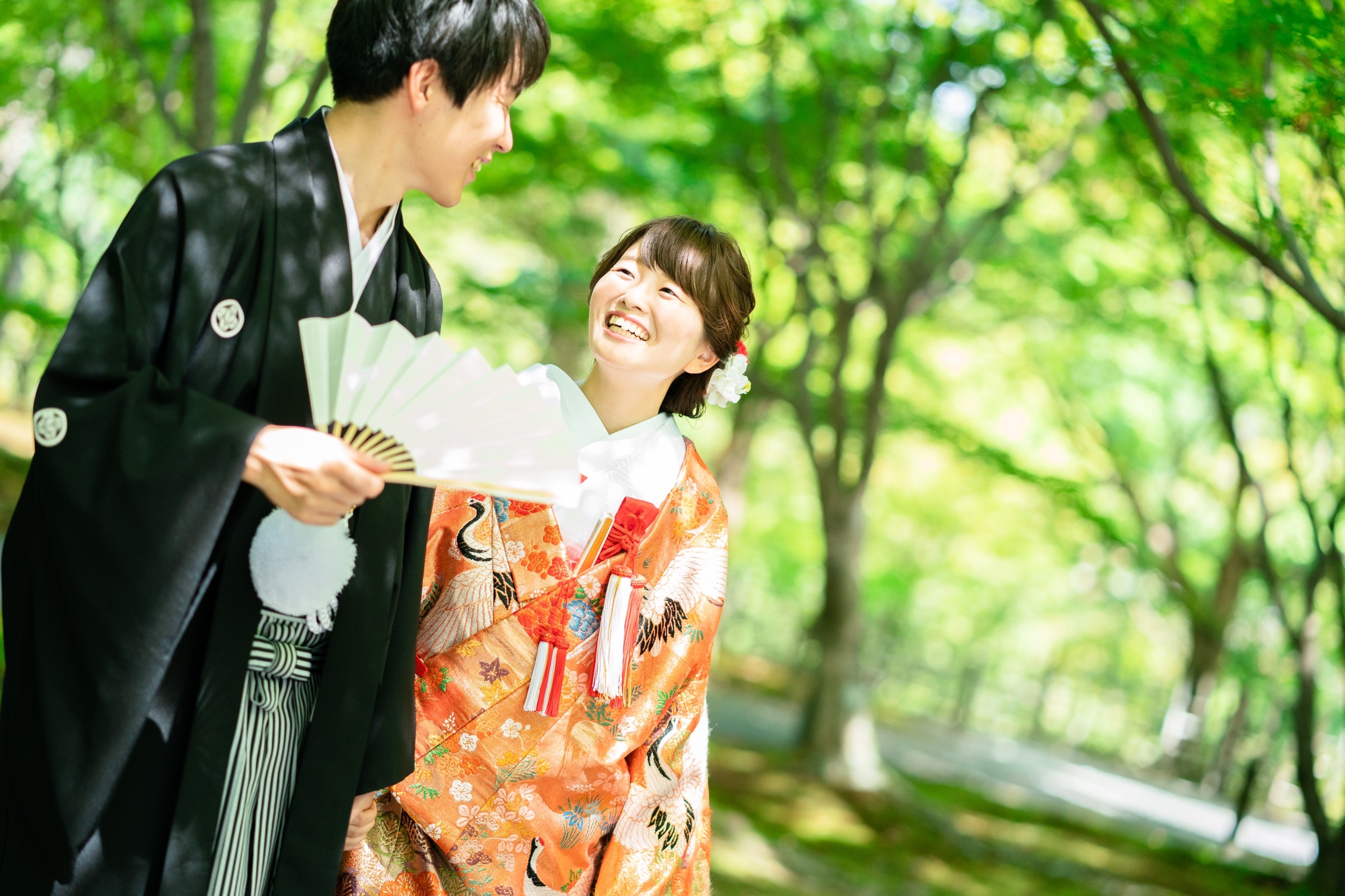 笑顔の花嫁さん