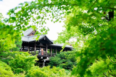 京都の東福寺で和装前撮り