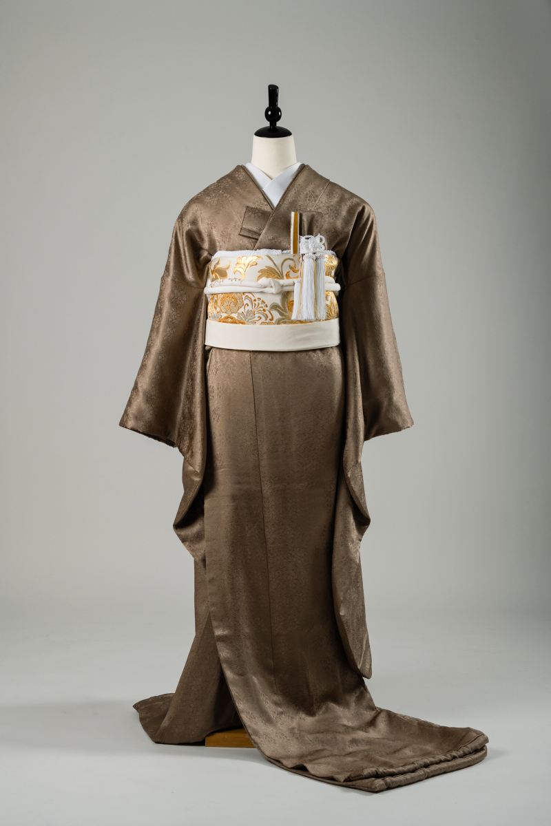 色掛下　濃い茶色（正絹）