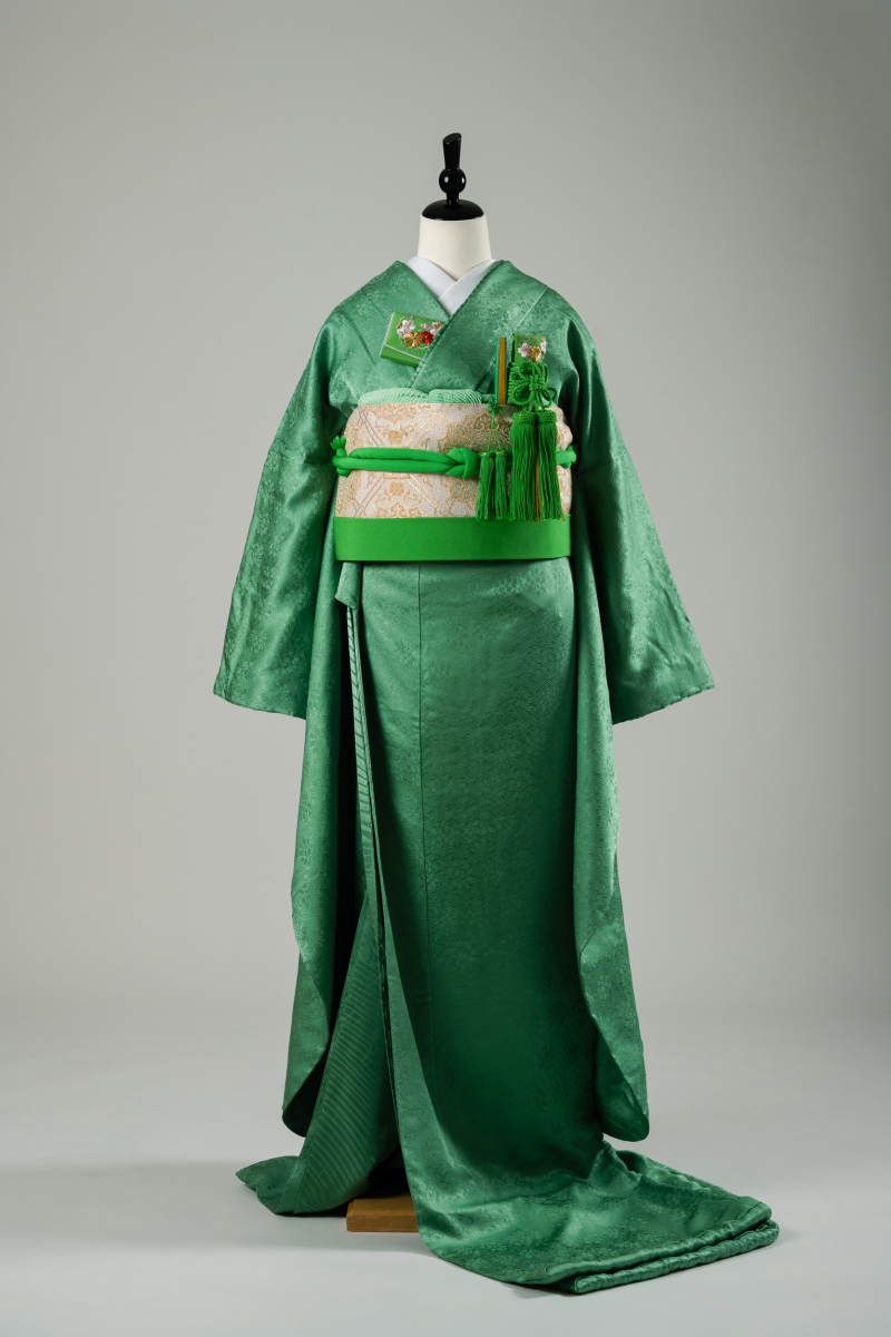 色掛下　緑（正絹）