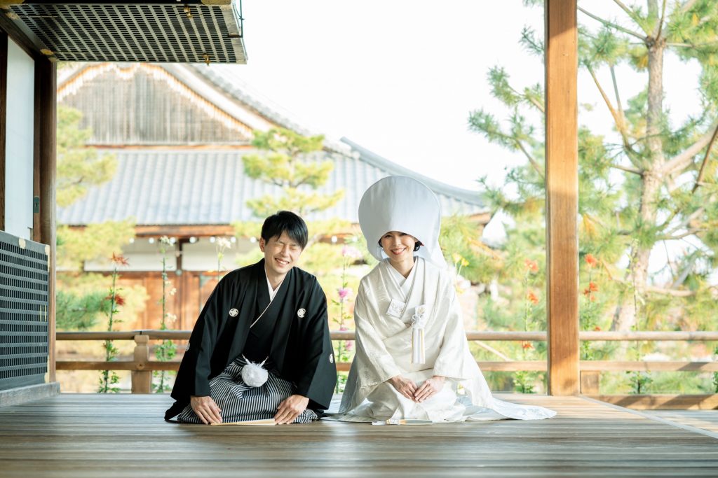 大覚寺で正座ショット
