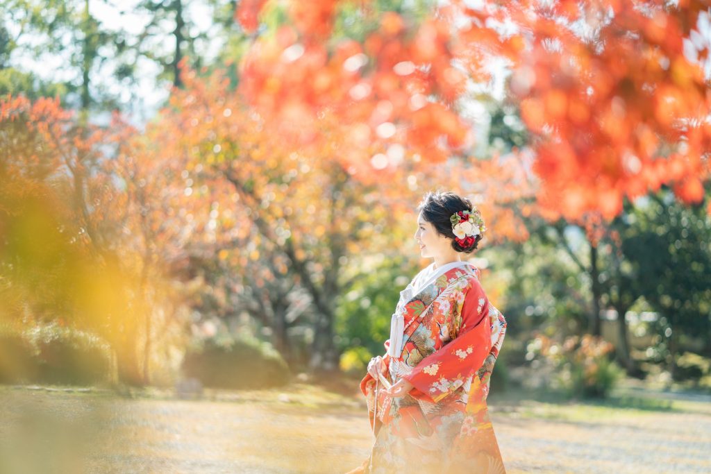 新婦様、紅葉イメージで。