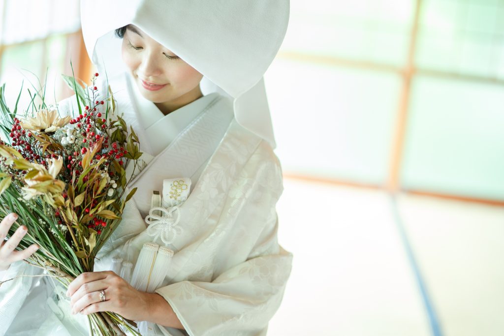 綿帽子と新婦様