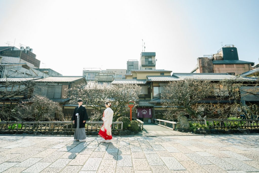 京都の祇園白川で和装前撮り