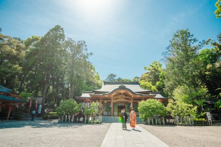 長岡天満宮で前撮り
