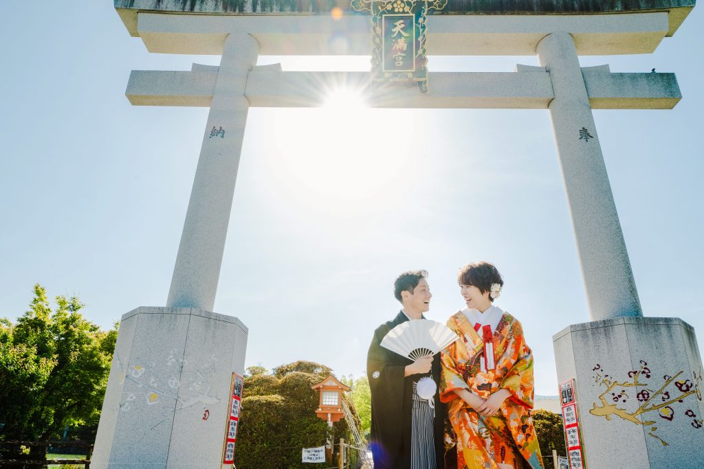 長岡天満宮で前撮り