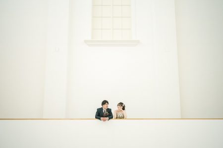 京セラ美術館で前撮り屋内