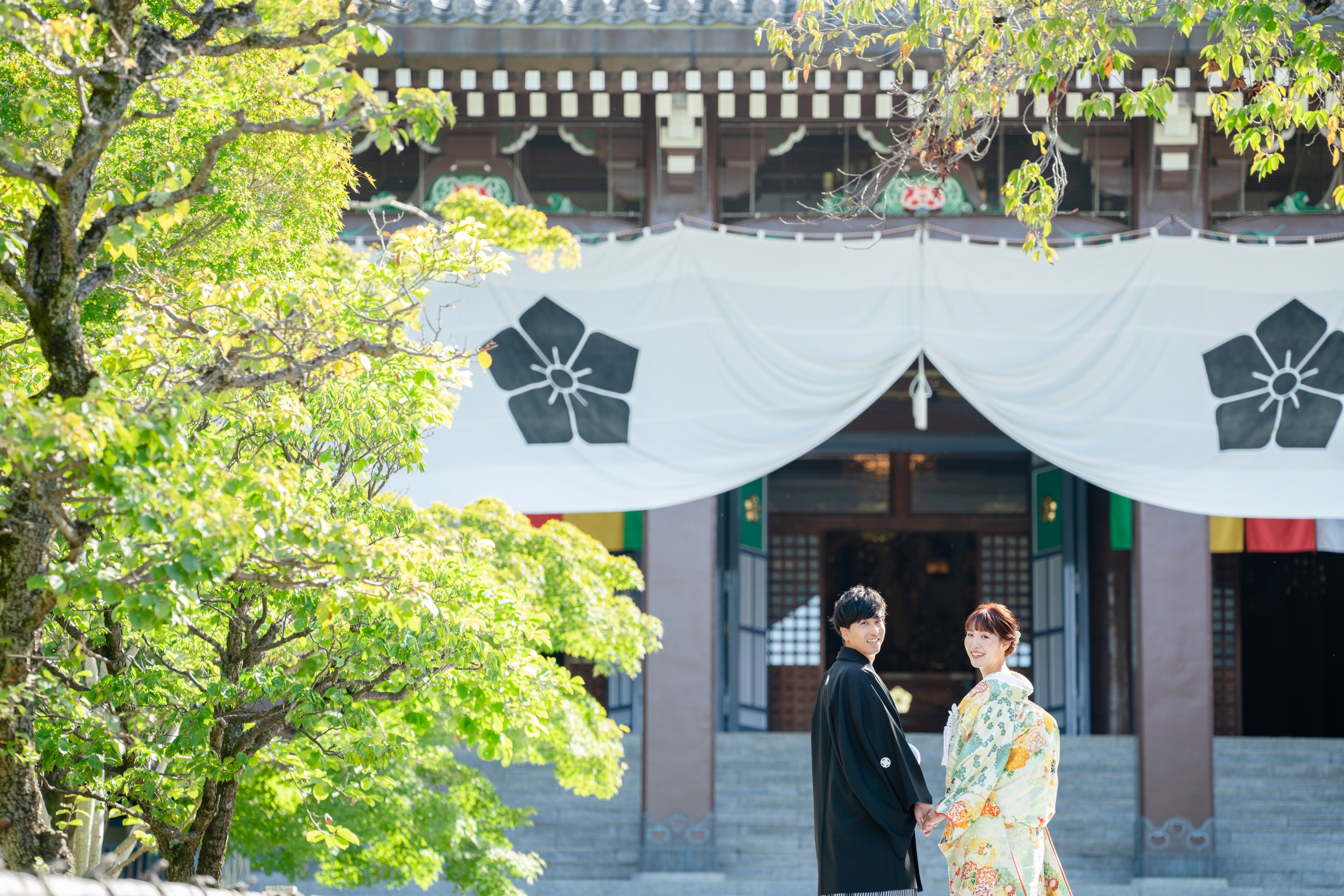智積院・前撮り振り向きショット