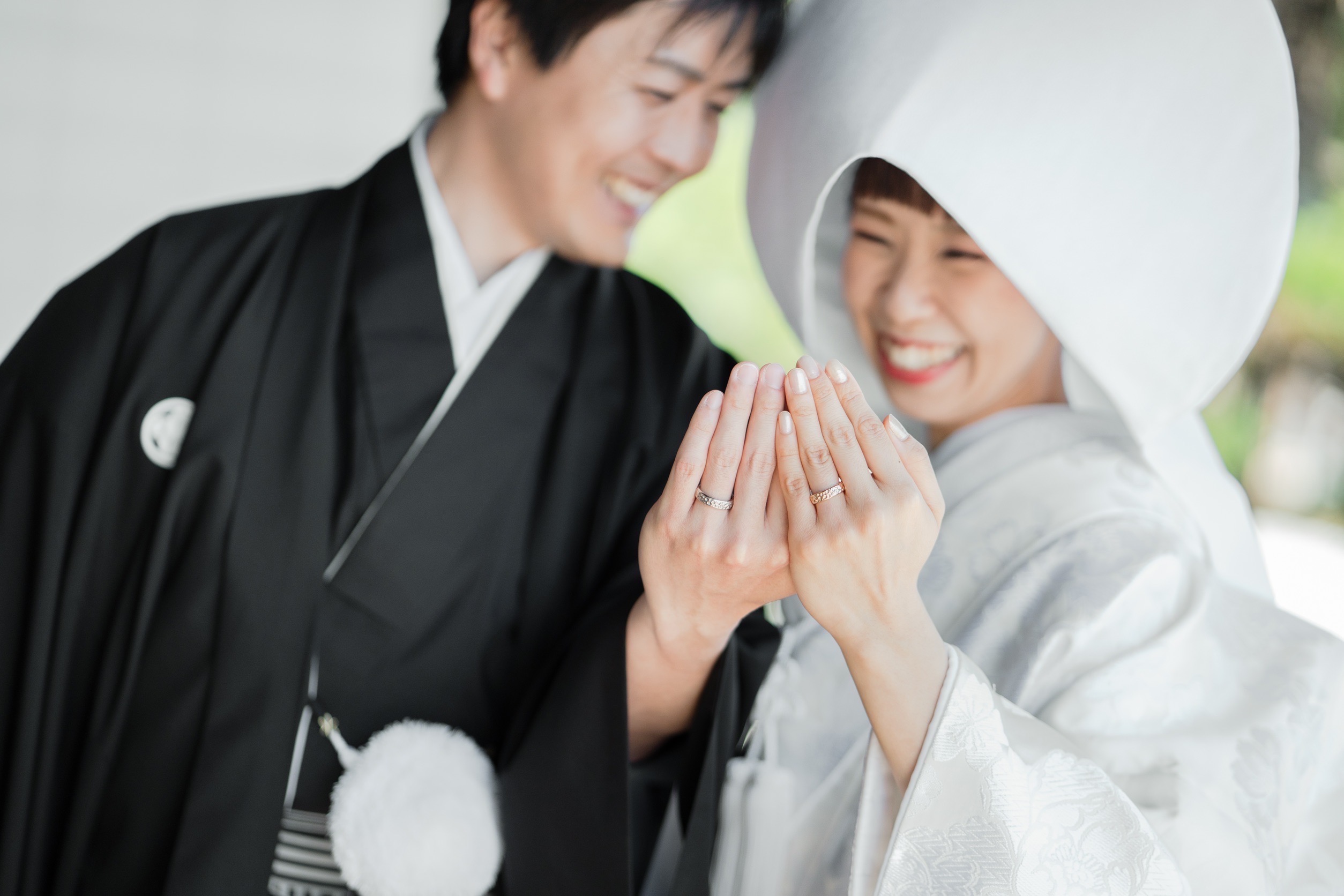 大覚寺の春、前撮り白無垢