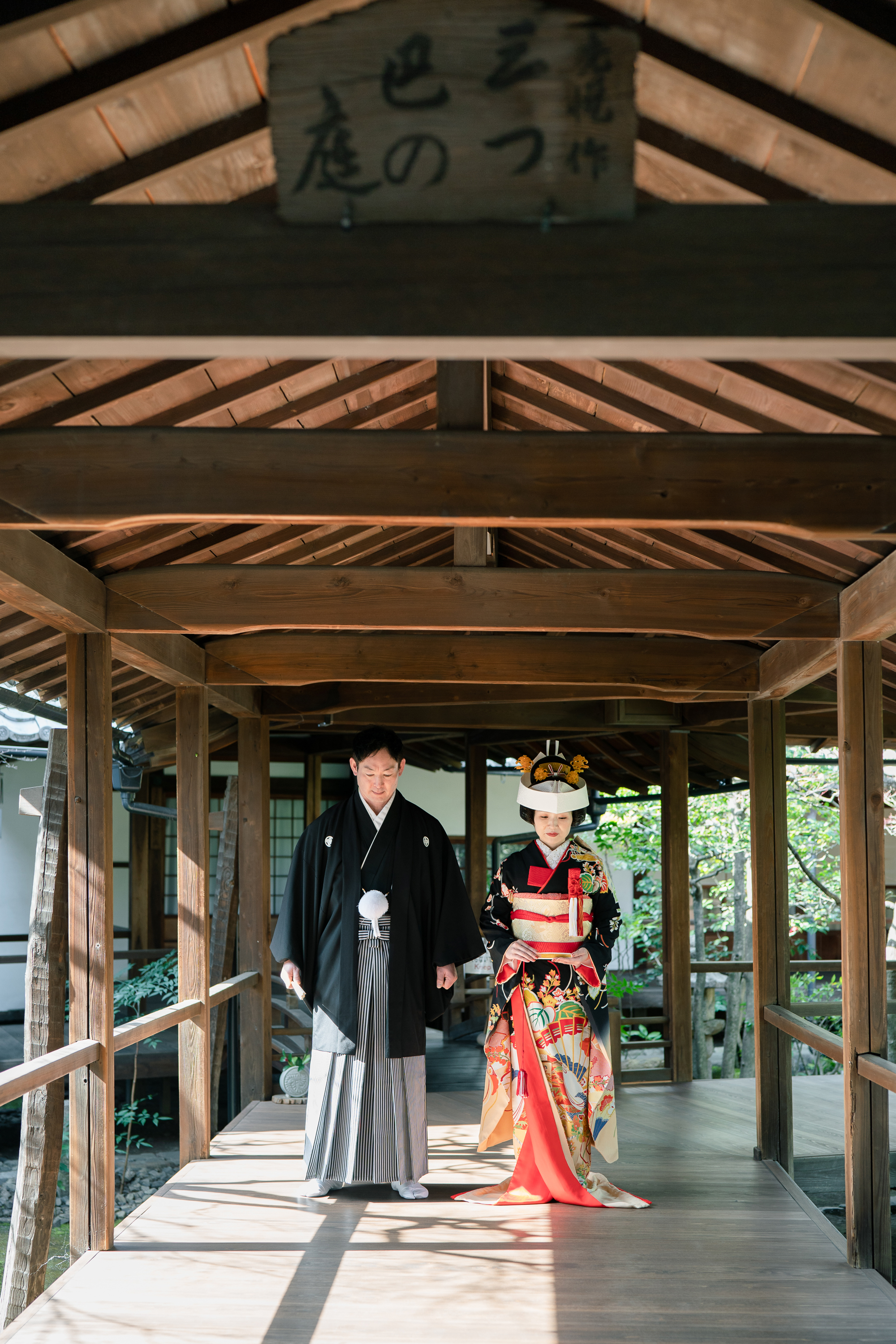 本法寺　前撮り　廊下