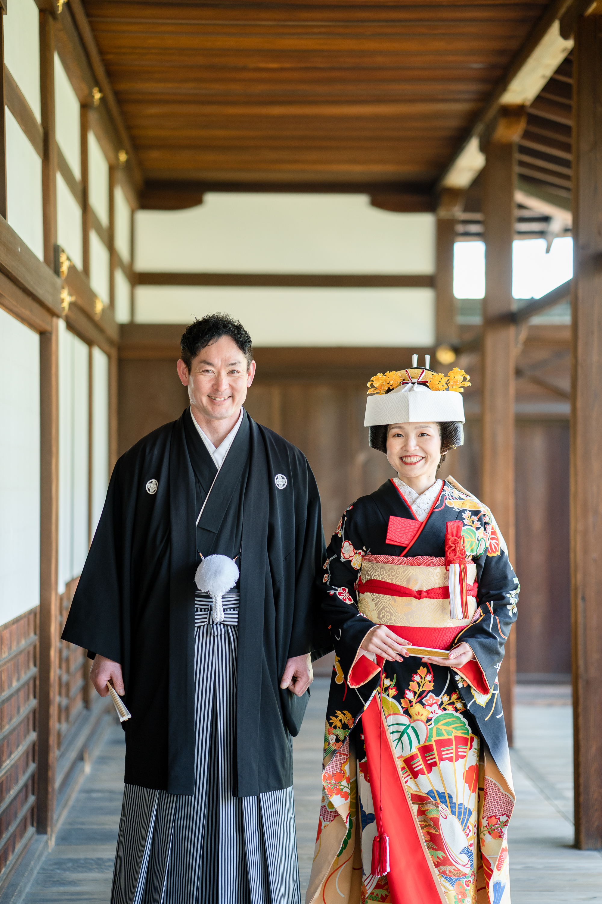 本法寺　前撮り　廊下