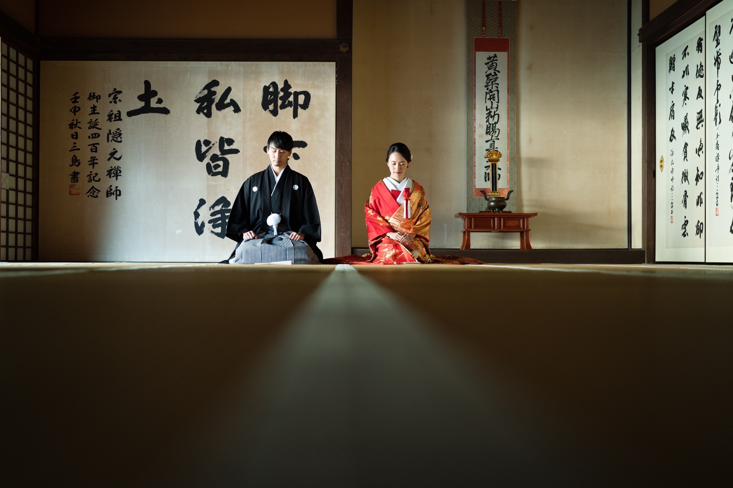 萬福寺前撮りイメージ正座