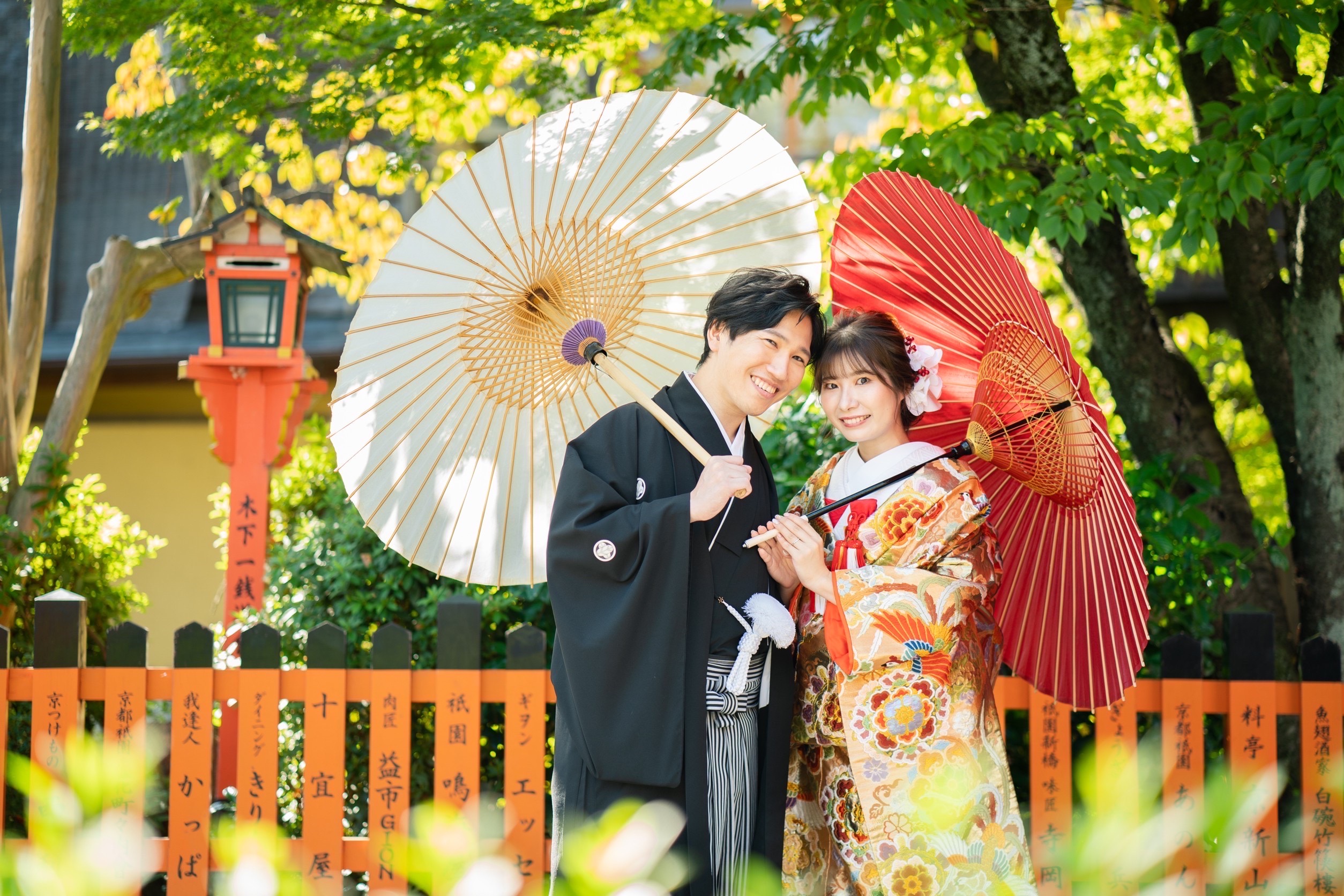 色打掛１００番のイメージ祇園にて