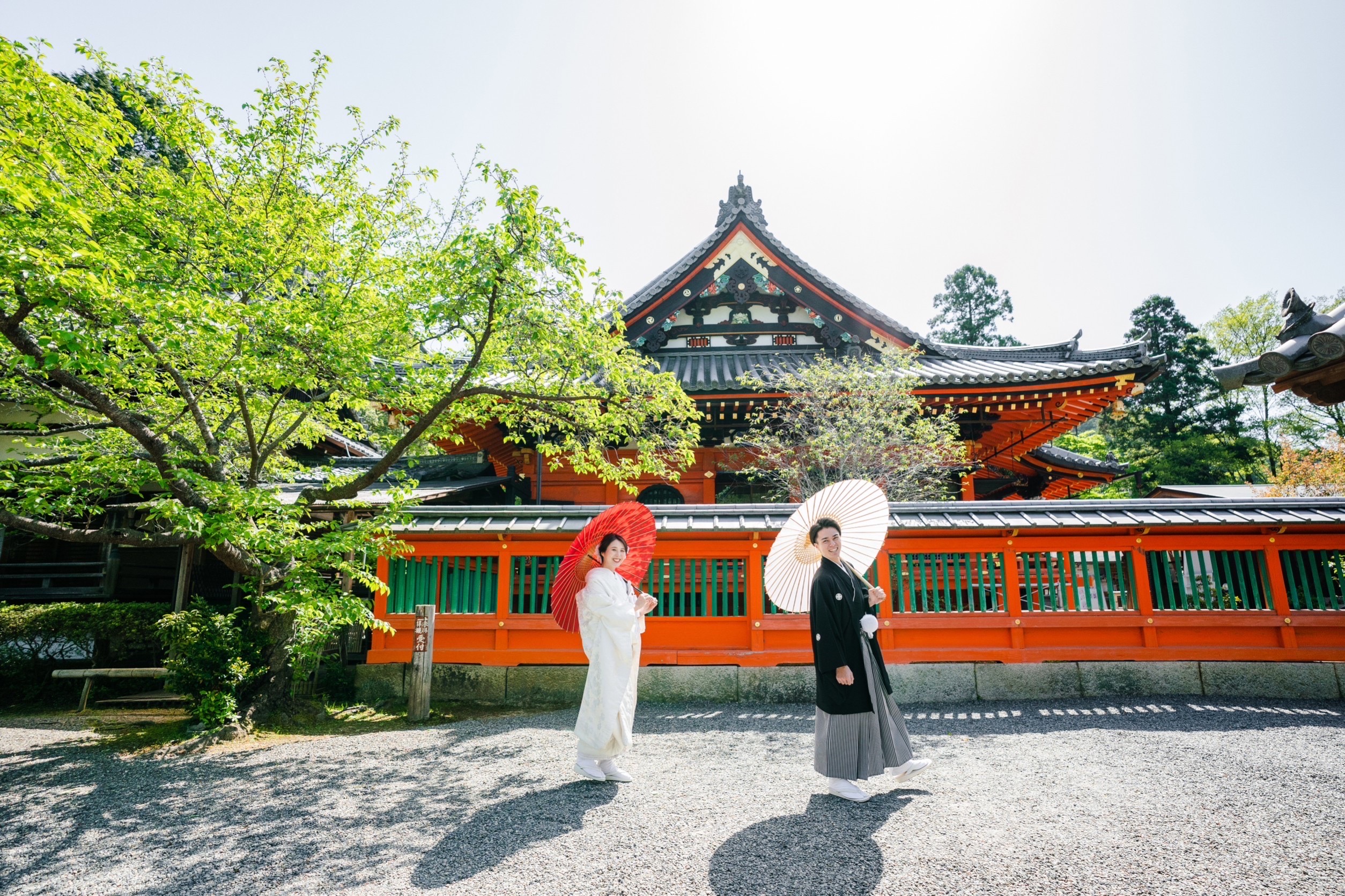 京都の毘沙門堂で前撮り