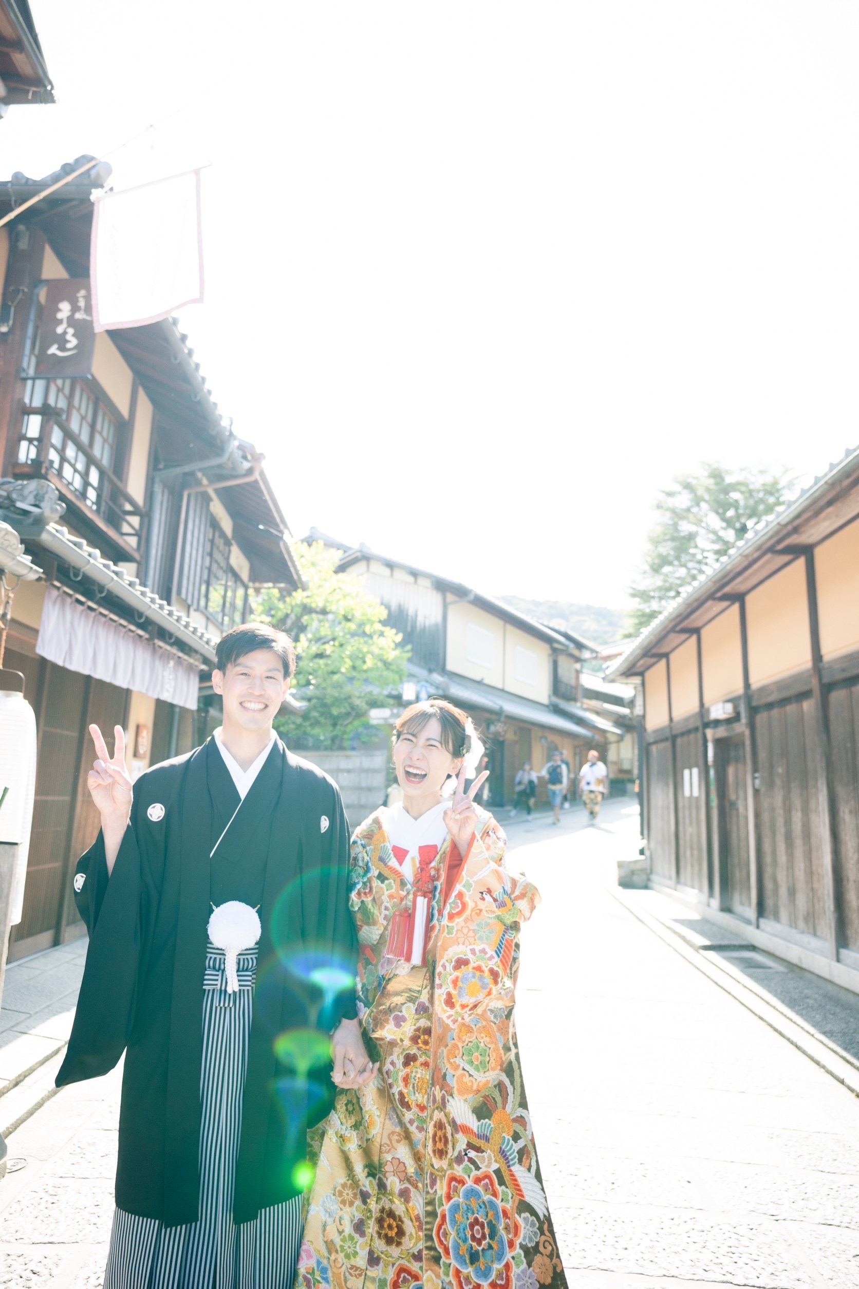 八坂の塔付近で前撮り