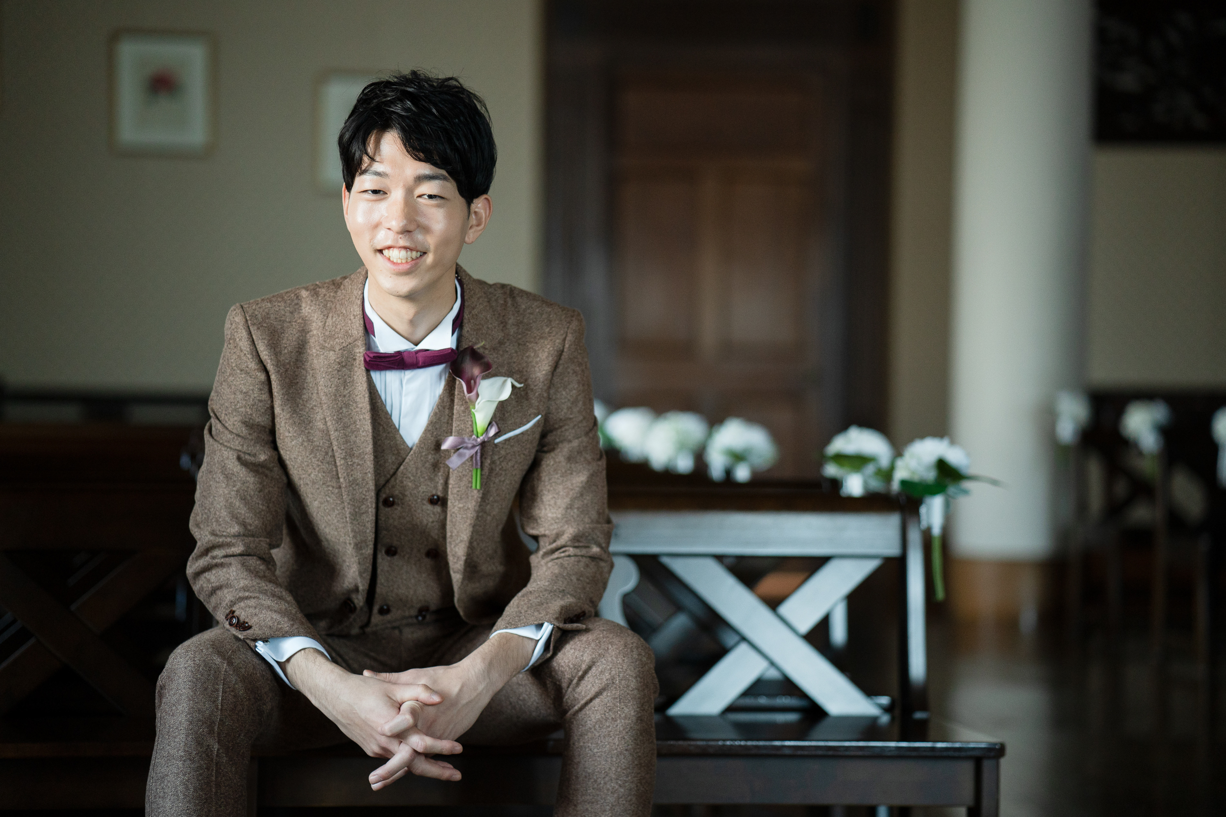 パビリオンコートで洋装前撮りイメージ