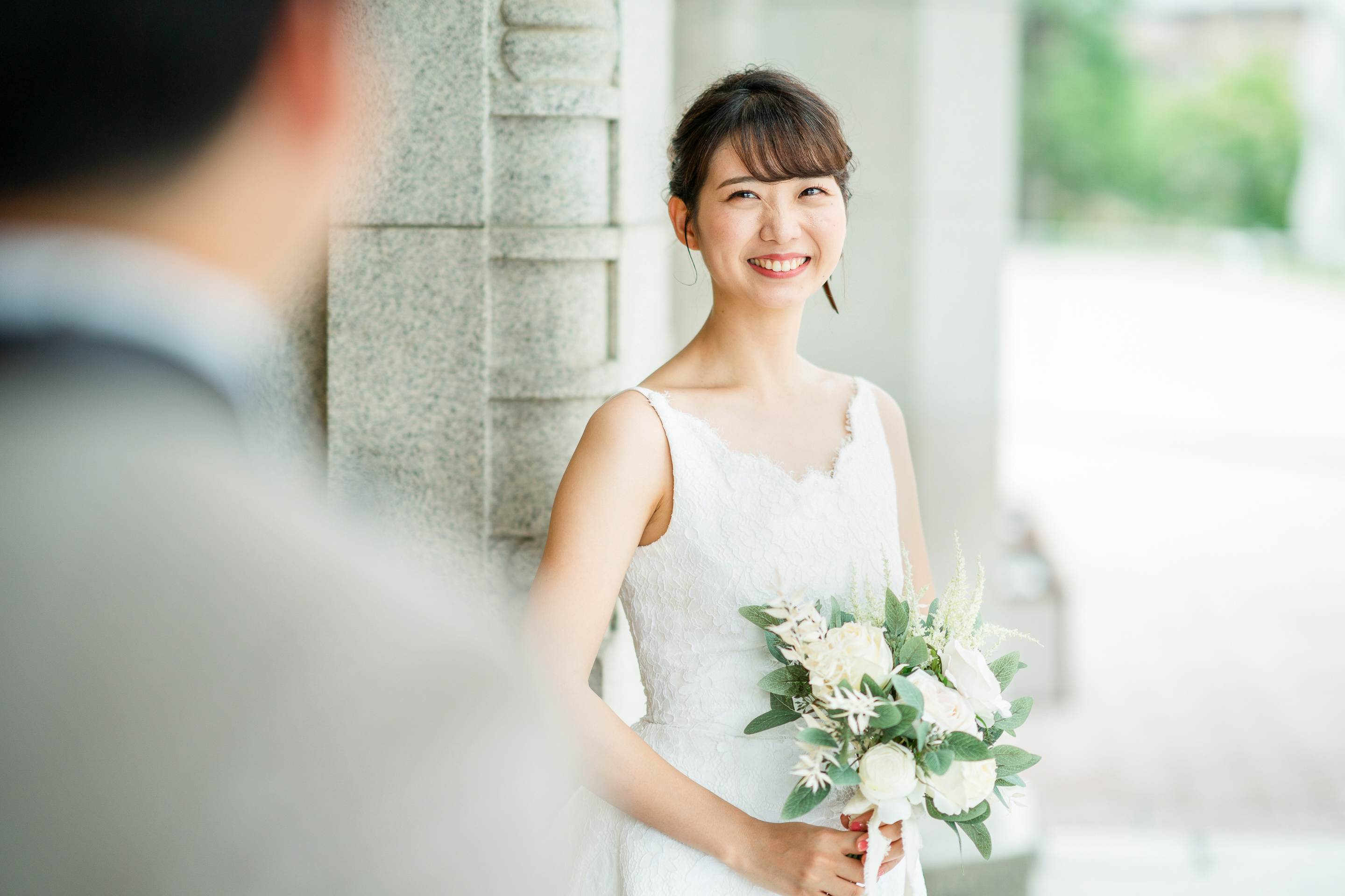 ドレス姿の新婦様
