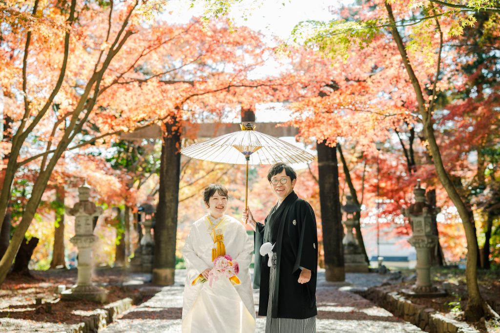 京都の秋で前撮り