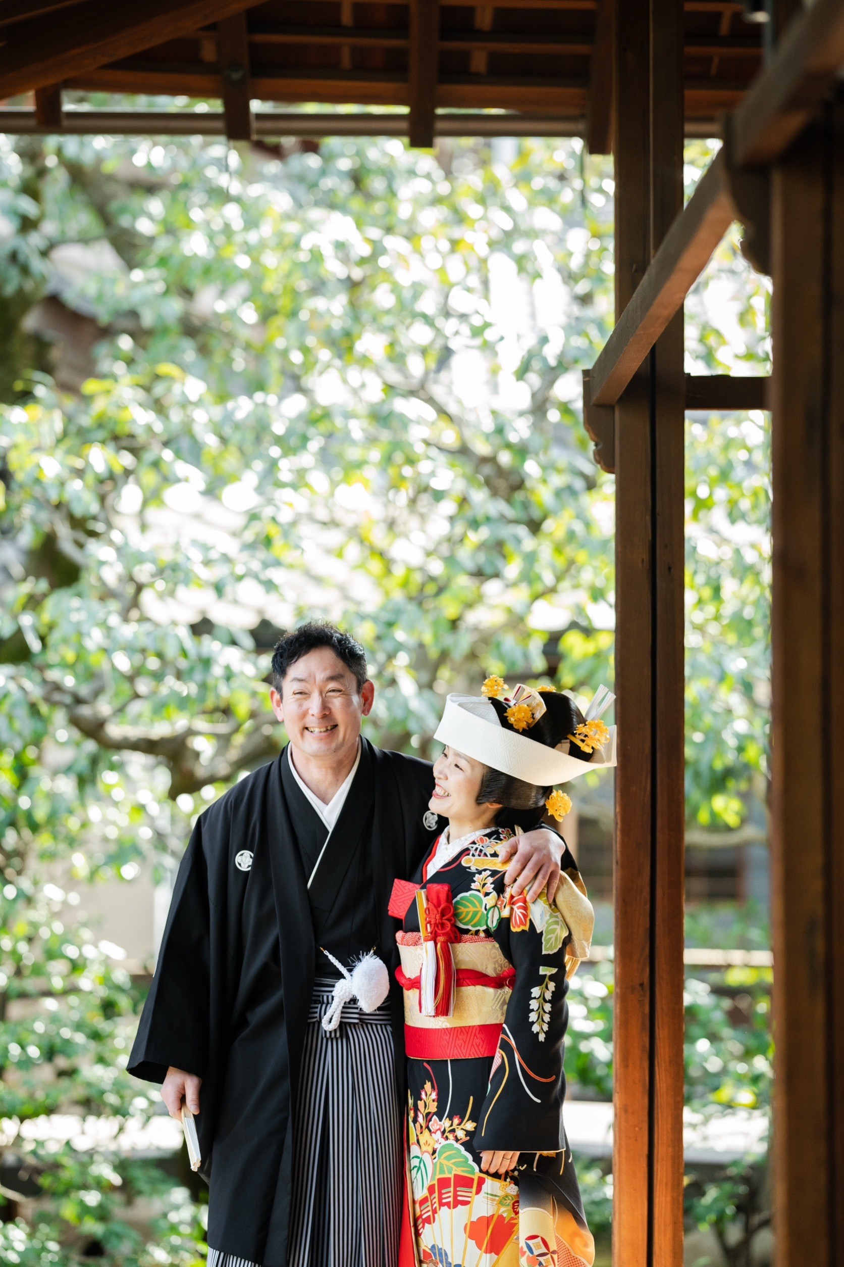 本法寺で和装前撮り事例