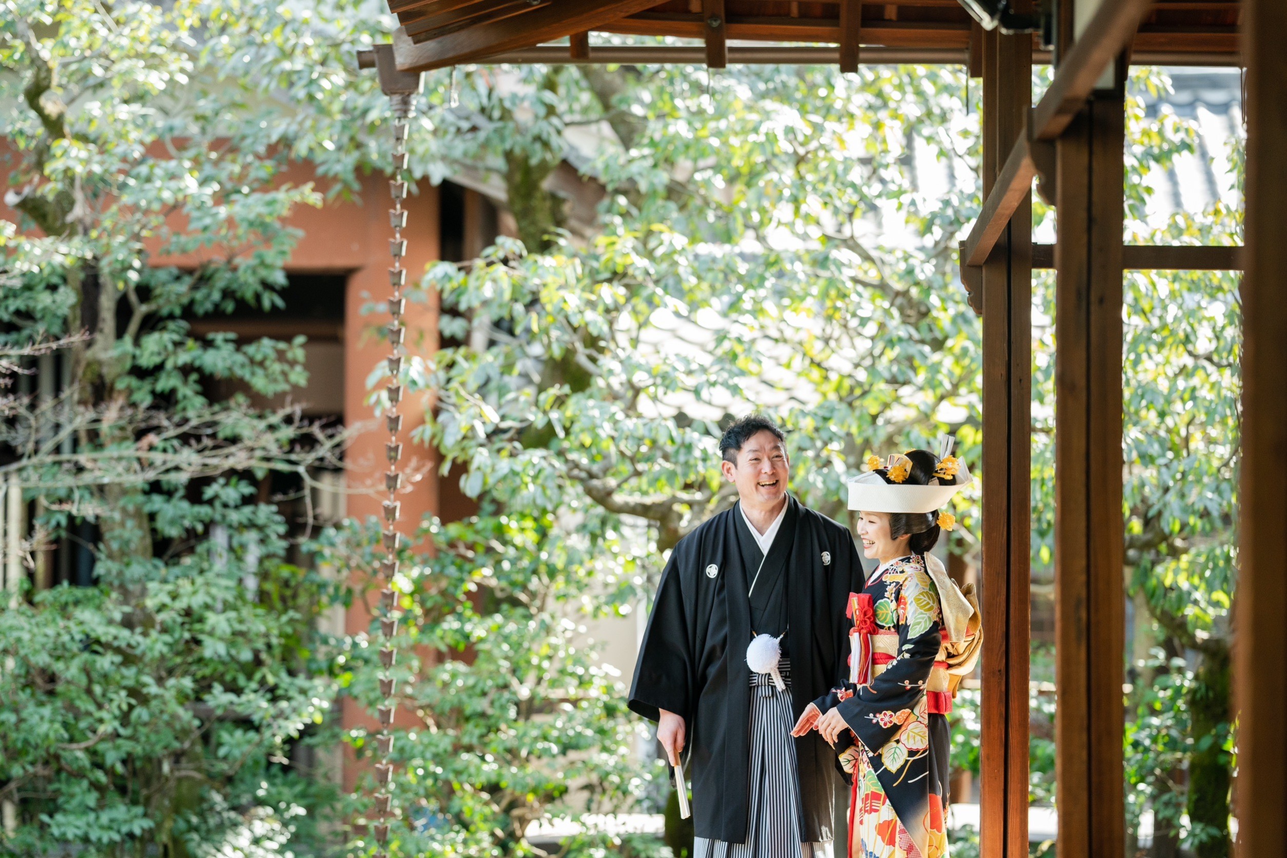 本法寺で和装前撮り事例