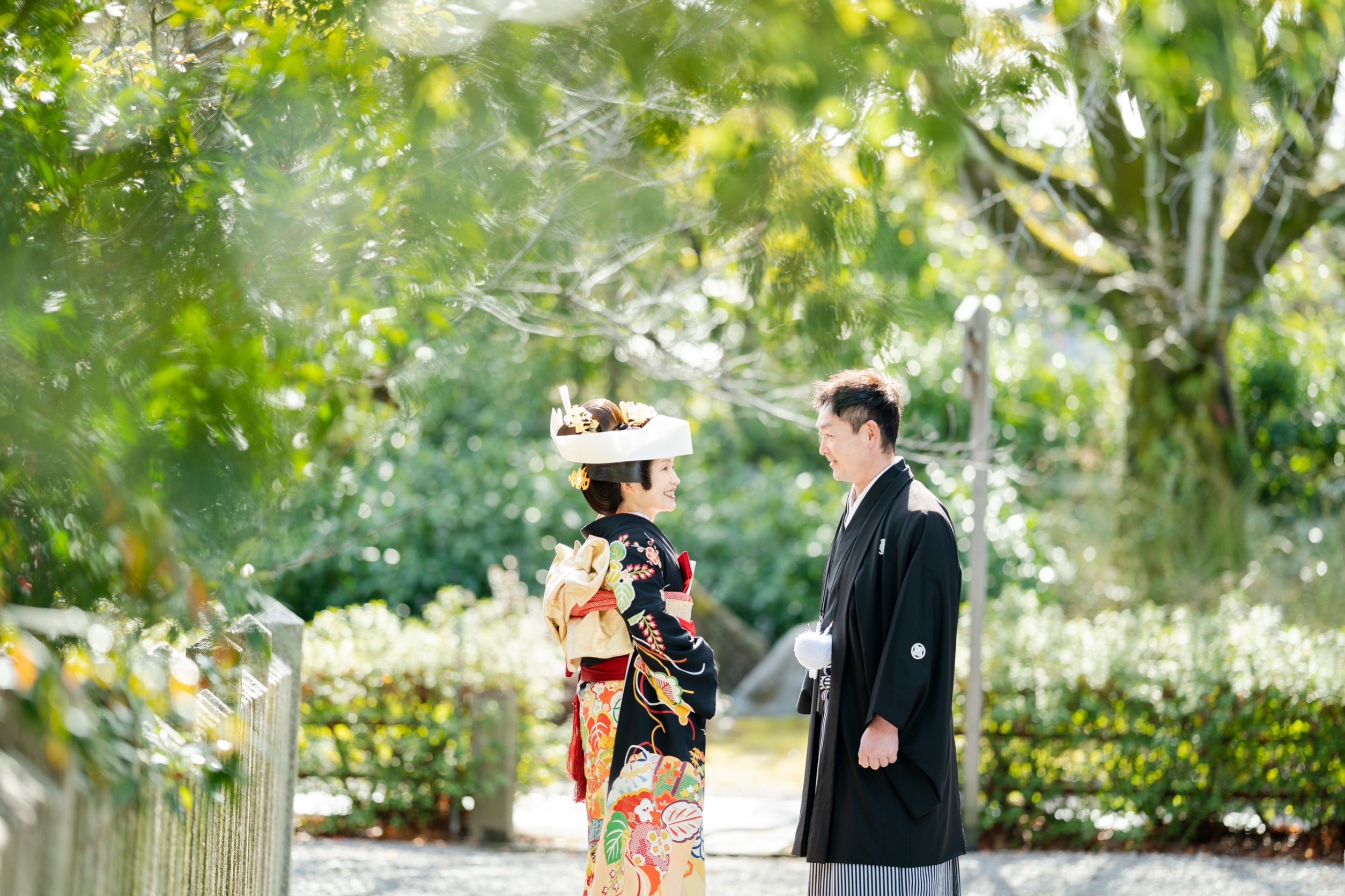 本法寺で和装前撮り事例