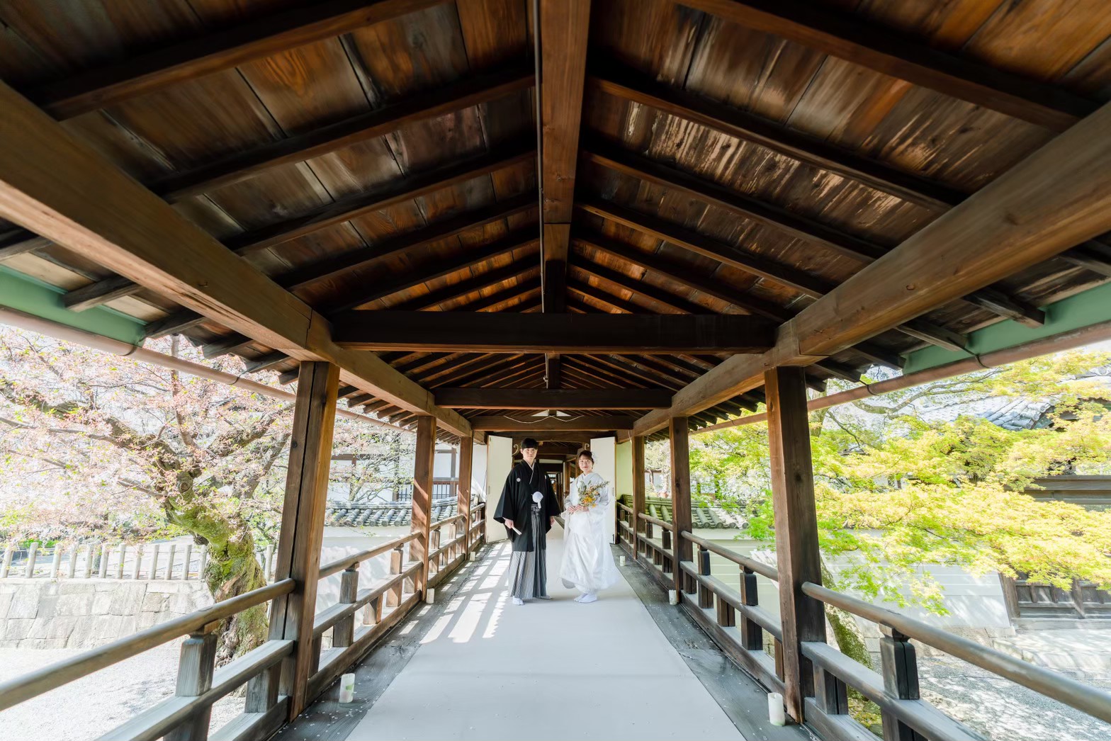 妙顕寺での和装前撮り例