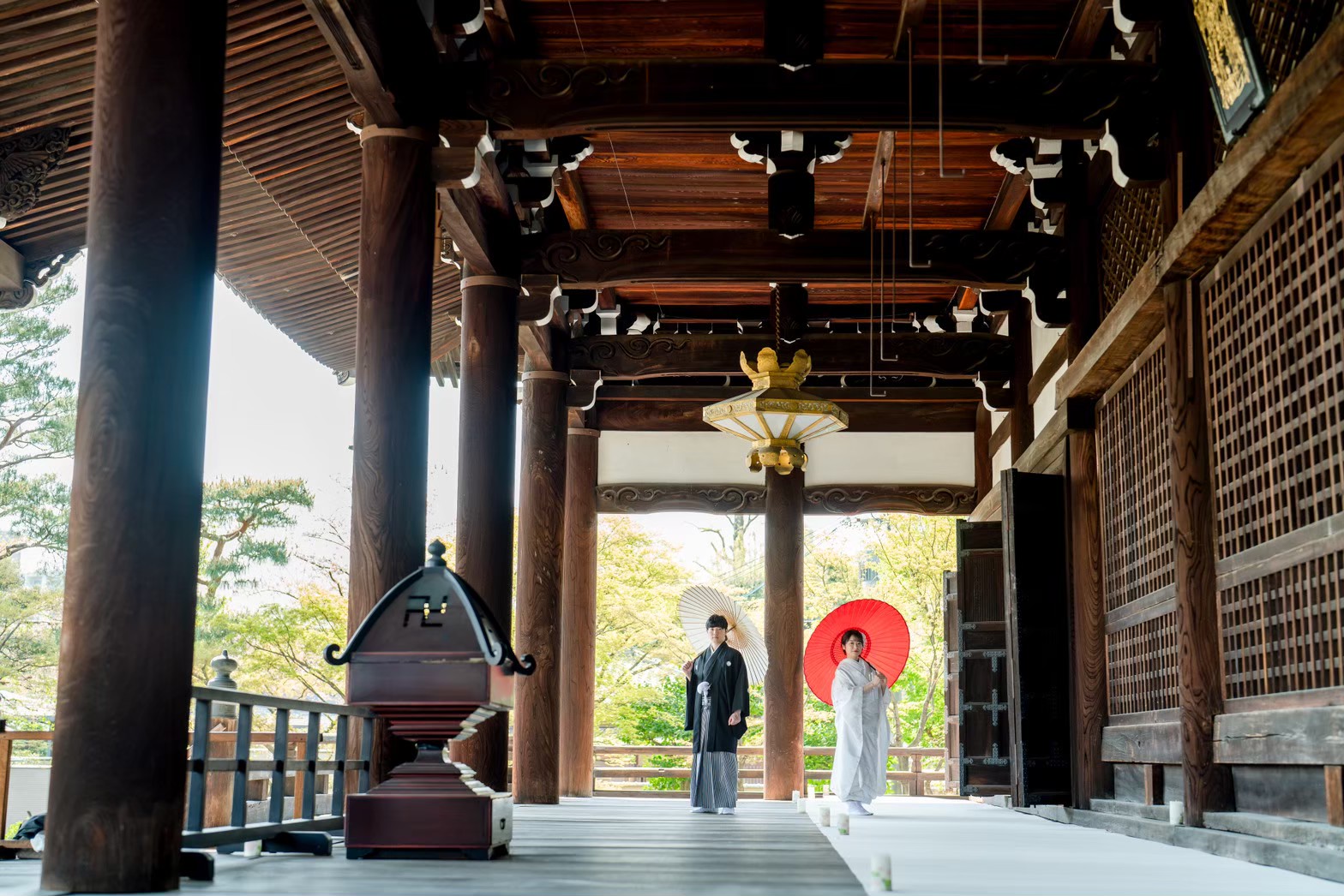 妙顕寺での和装前撮り例