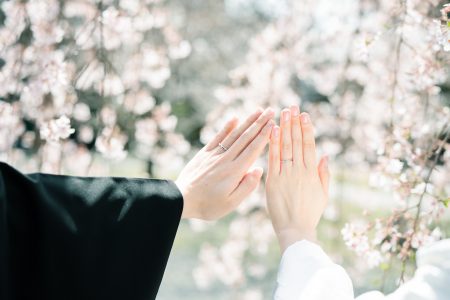 婚礼前撮りの手元イメージ写真