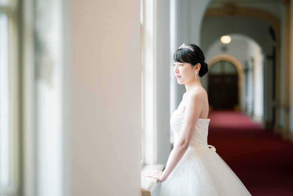 京都府庁旧本館前撮り「美しい新婦」