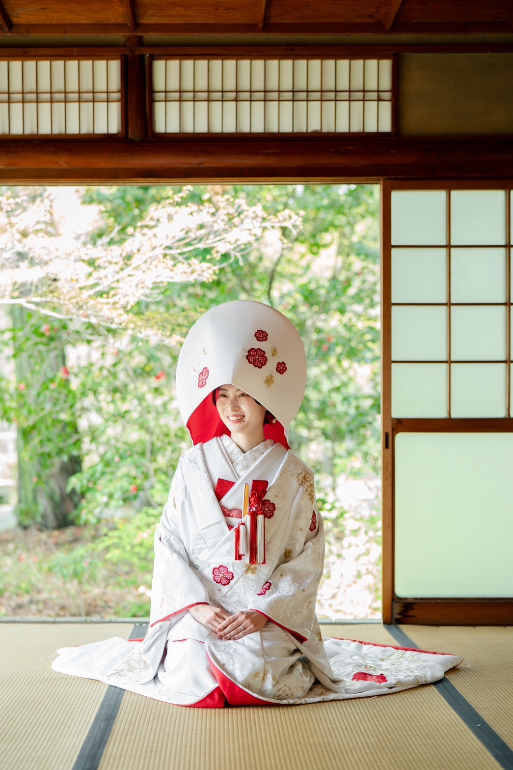 白無垢に綿帽子のイメージ