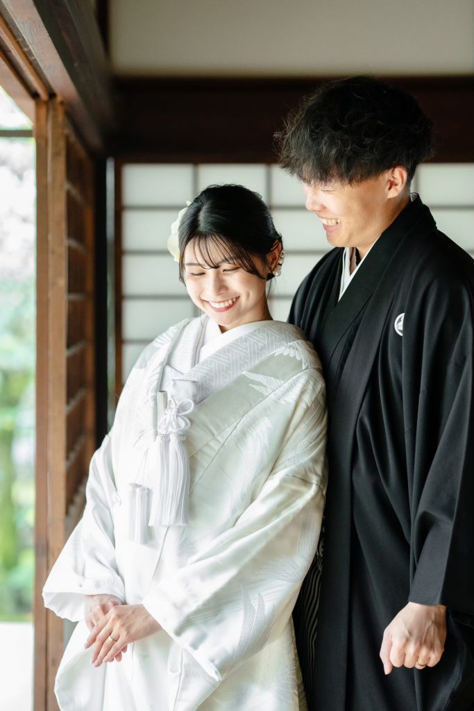 本法寺前撮り「新郎新婦二人」