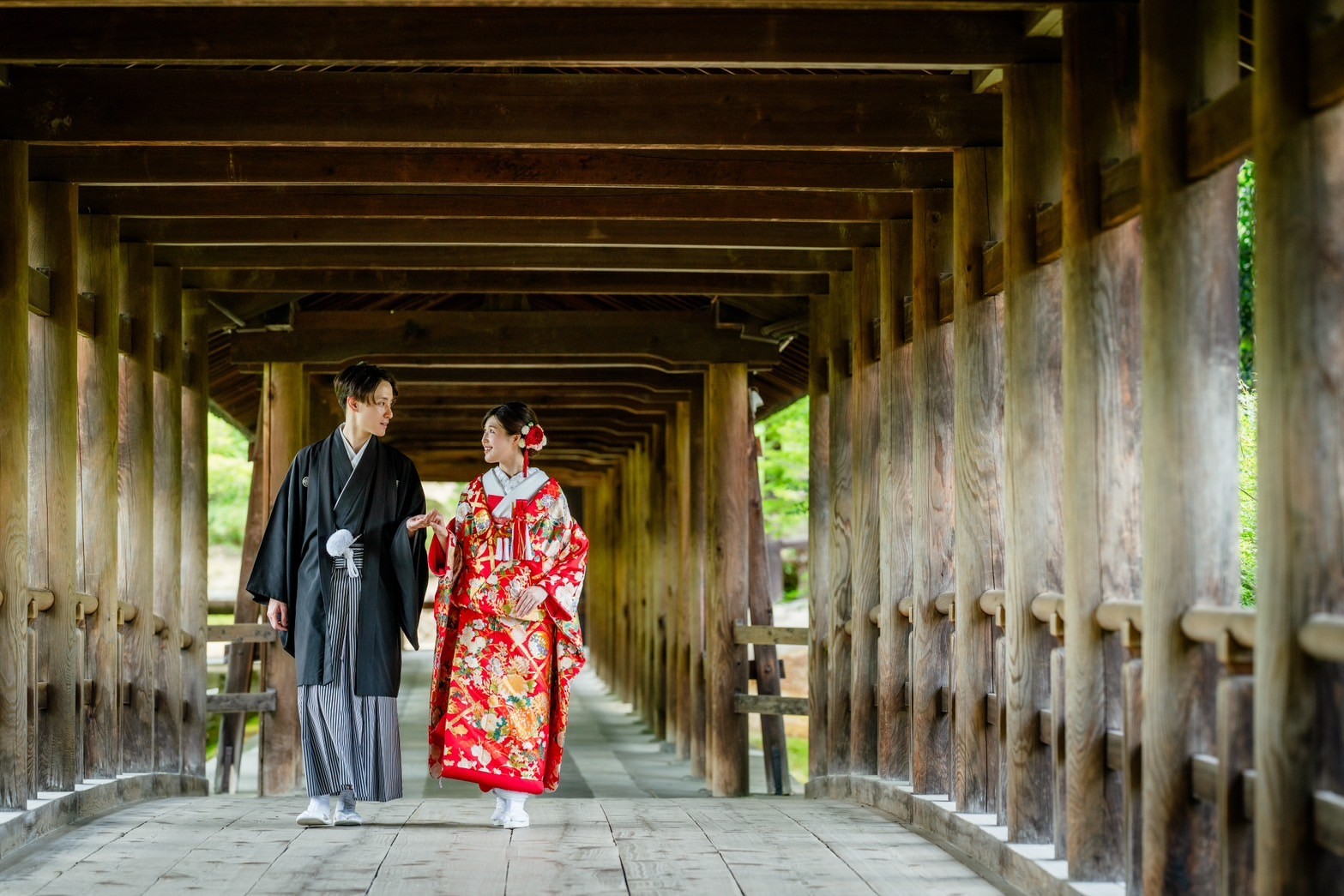 東福寺前撮りイメージ（色打掛）