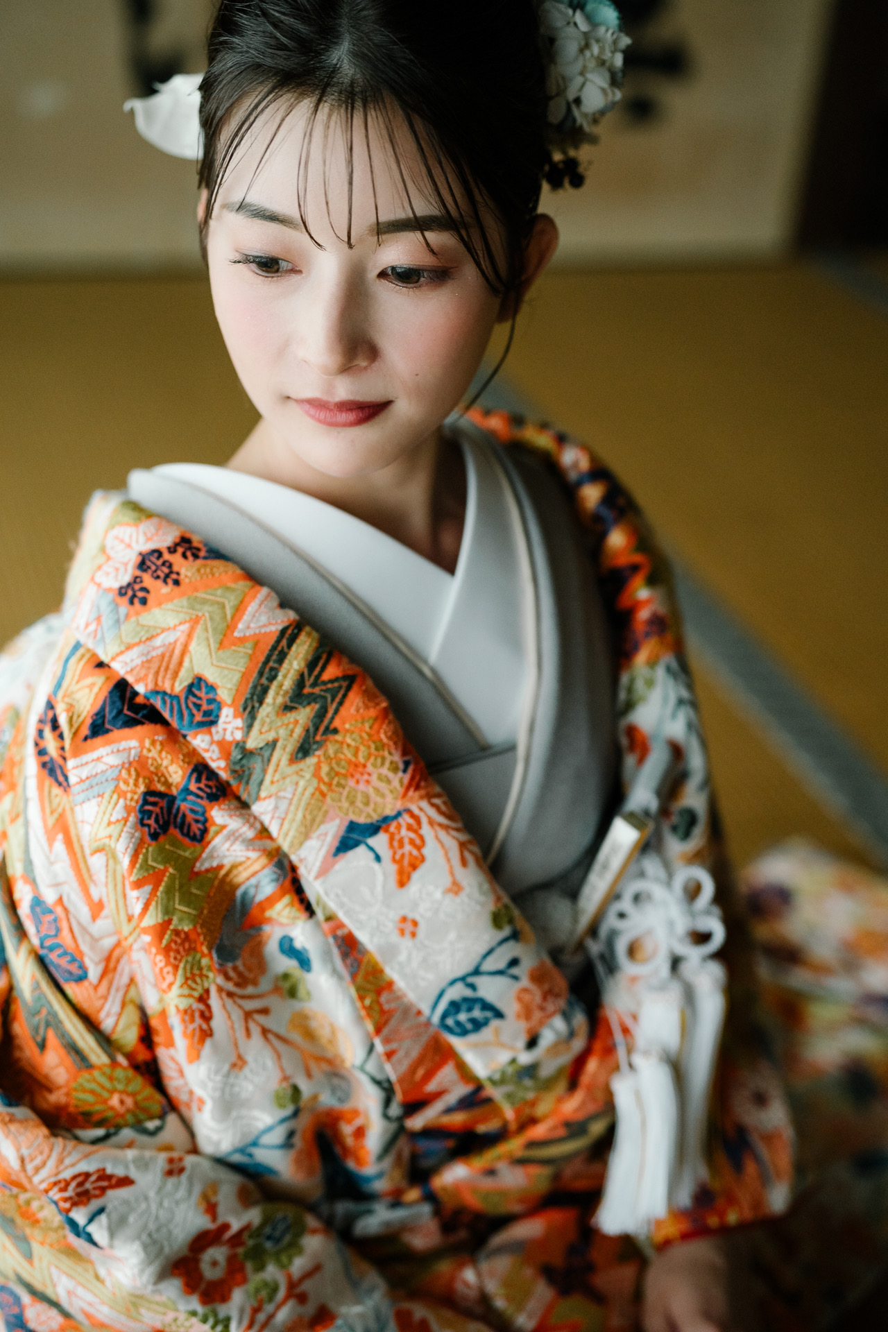 クールな和装花嫁写真