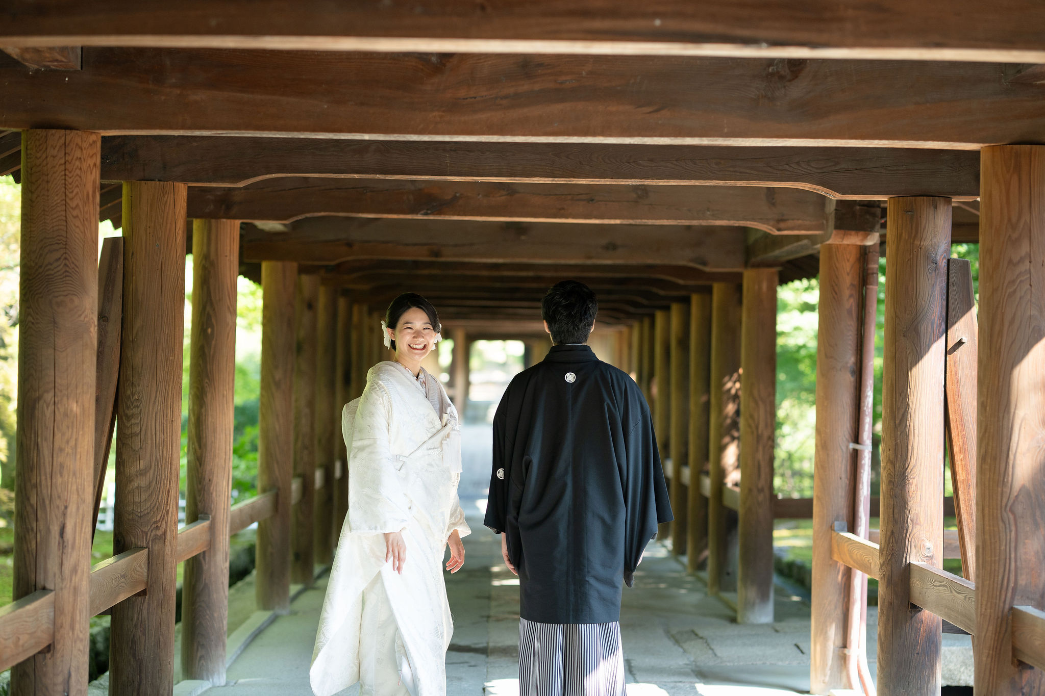 東福寺９月の白無垢前撮りイメージ