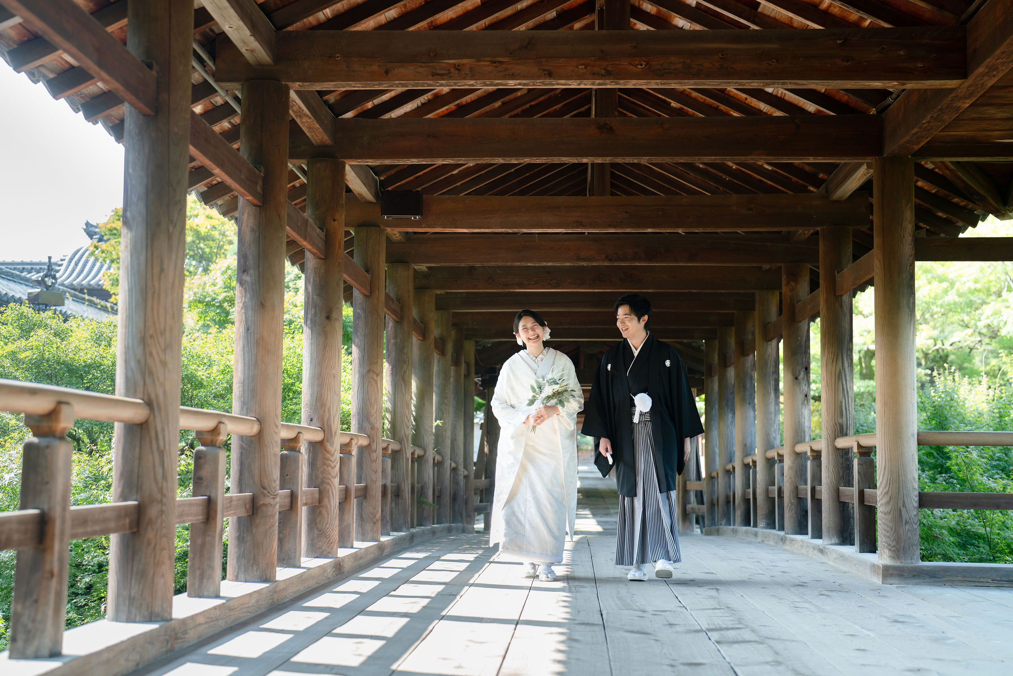 東福寺９月の白無垢前撮りイメージ