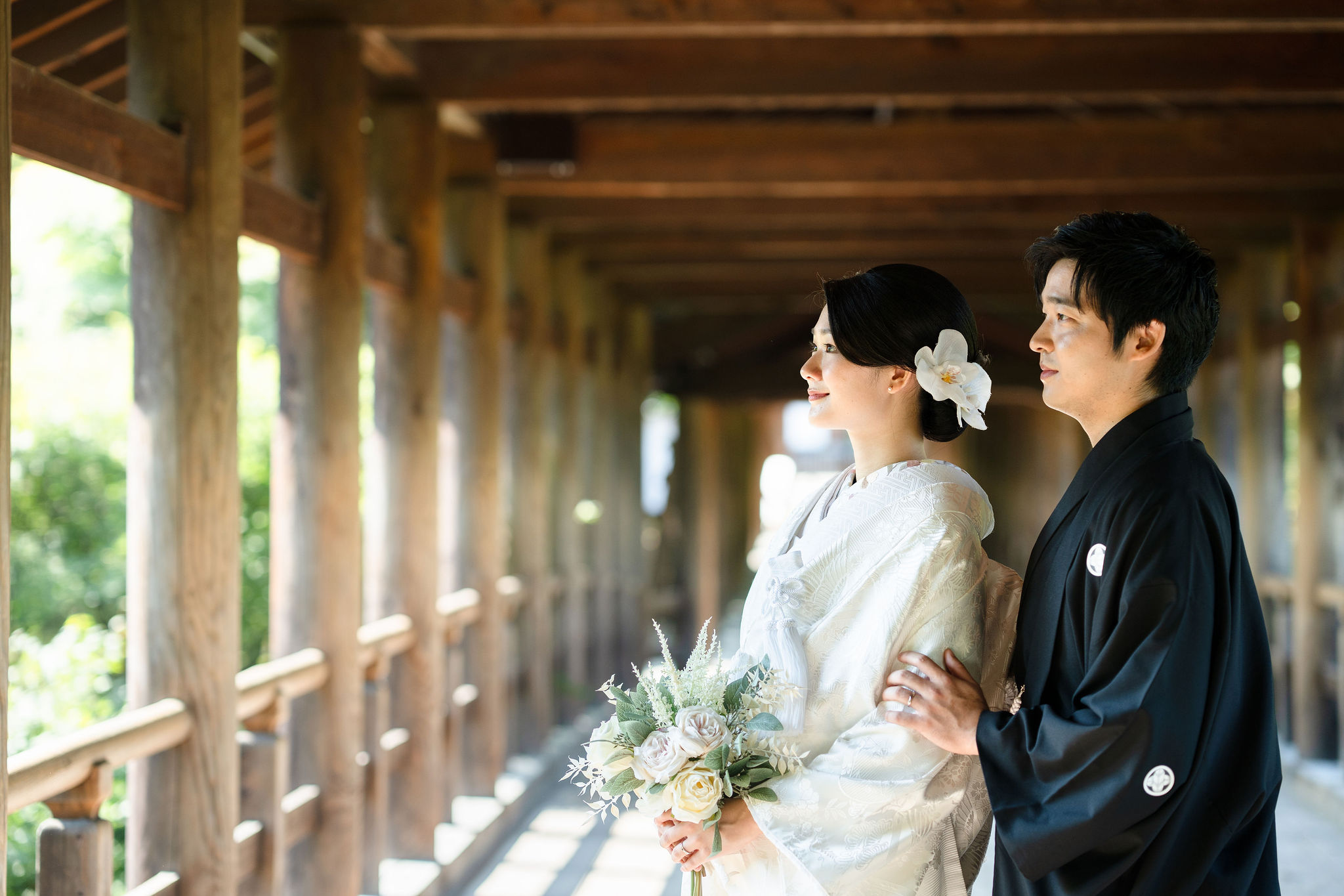 東福寺９月の白無垢前撮りイメージ