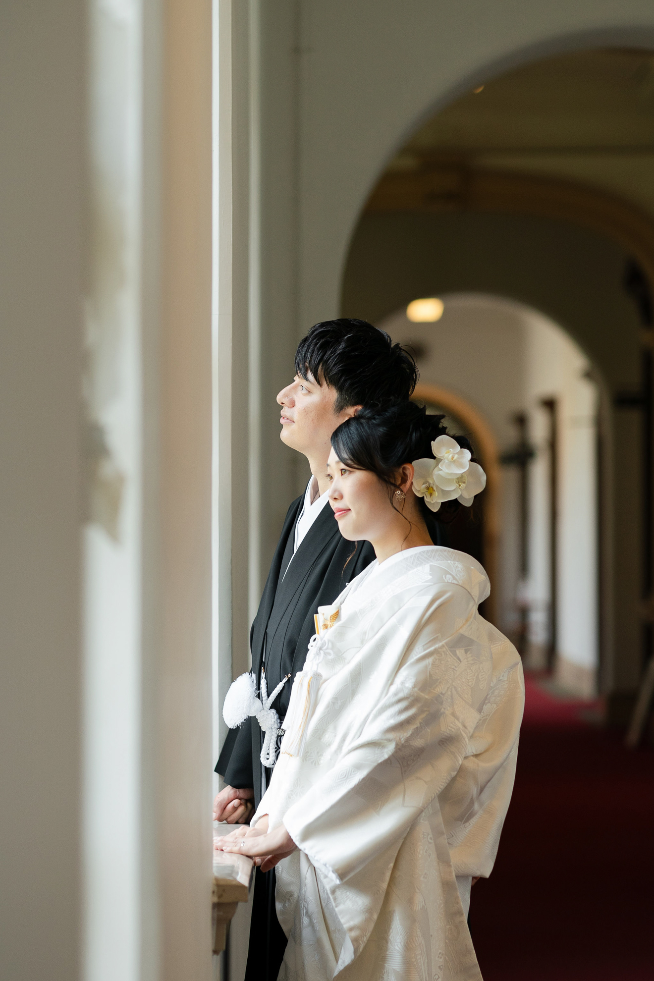 京都府庁旧本館での和装前撮り（白無垢）