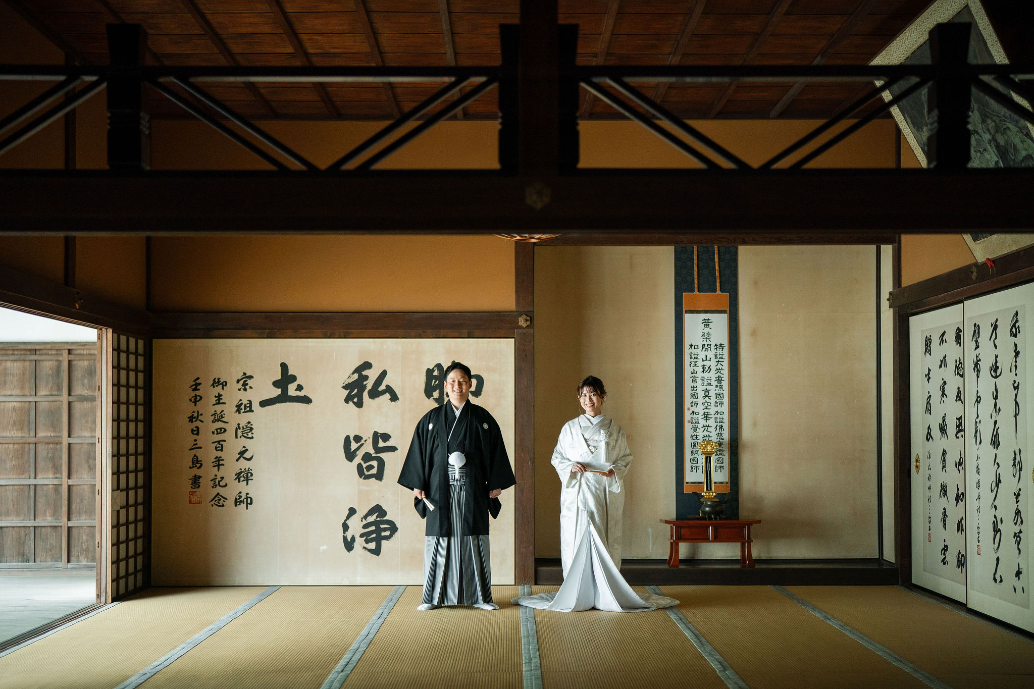 京都の萬福寺で前撮りの写真