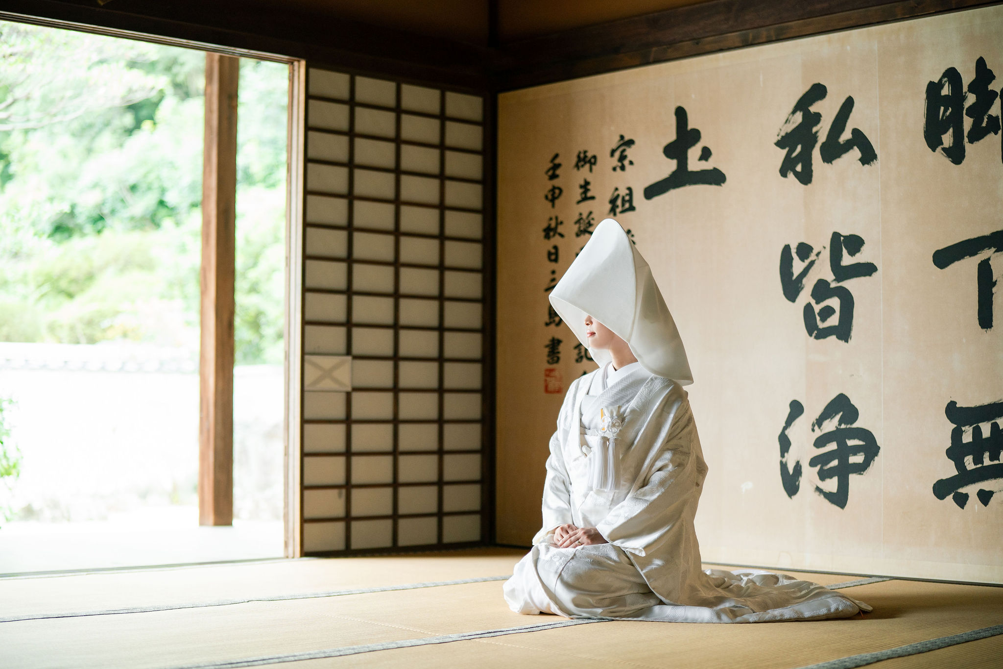 京都の萬福寺で前撮りの写真