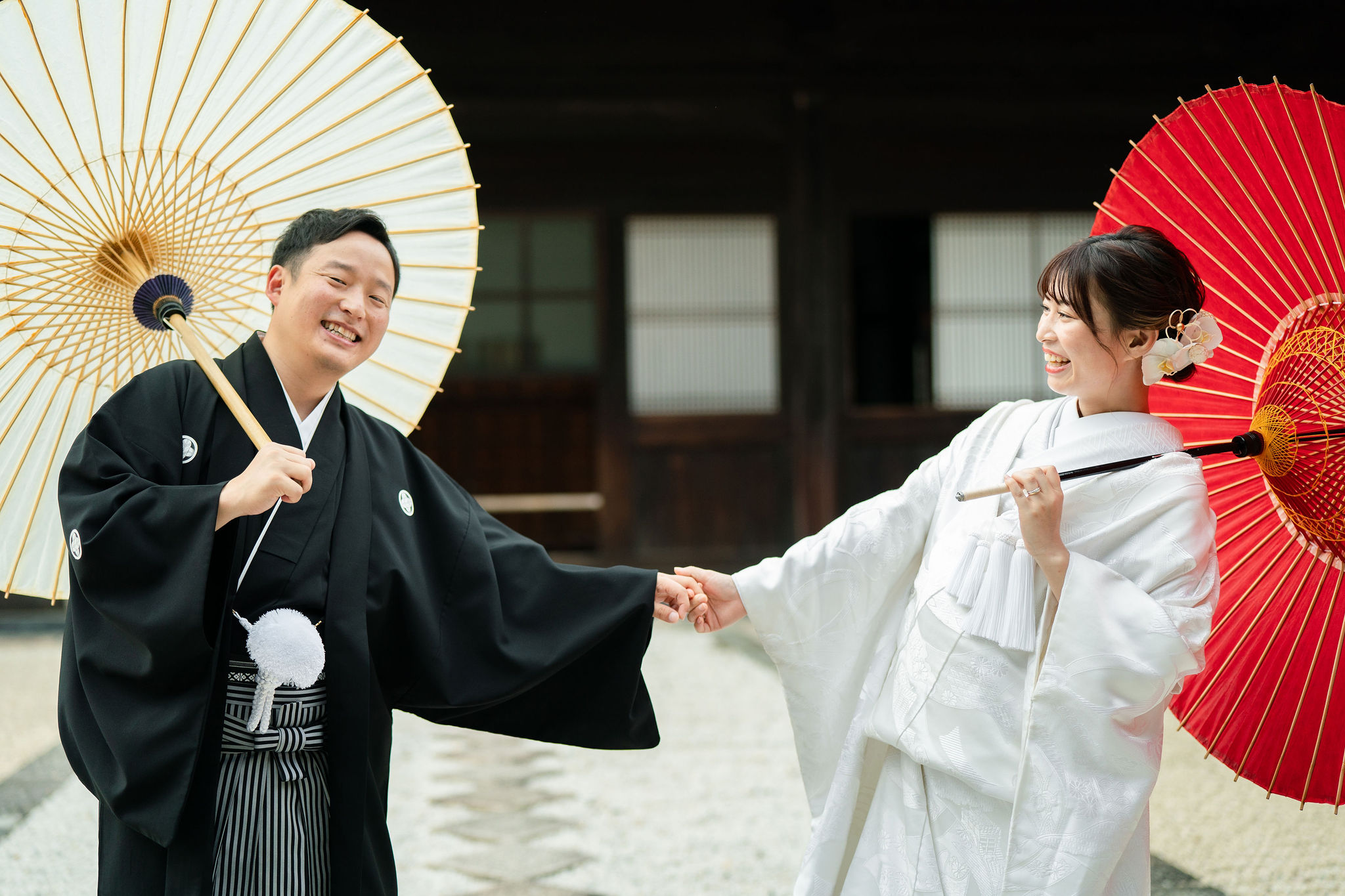 京都の萬福寺で前撮りの写真