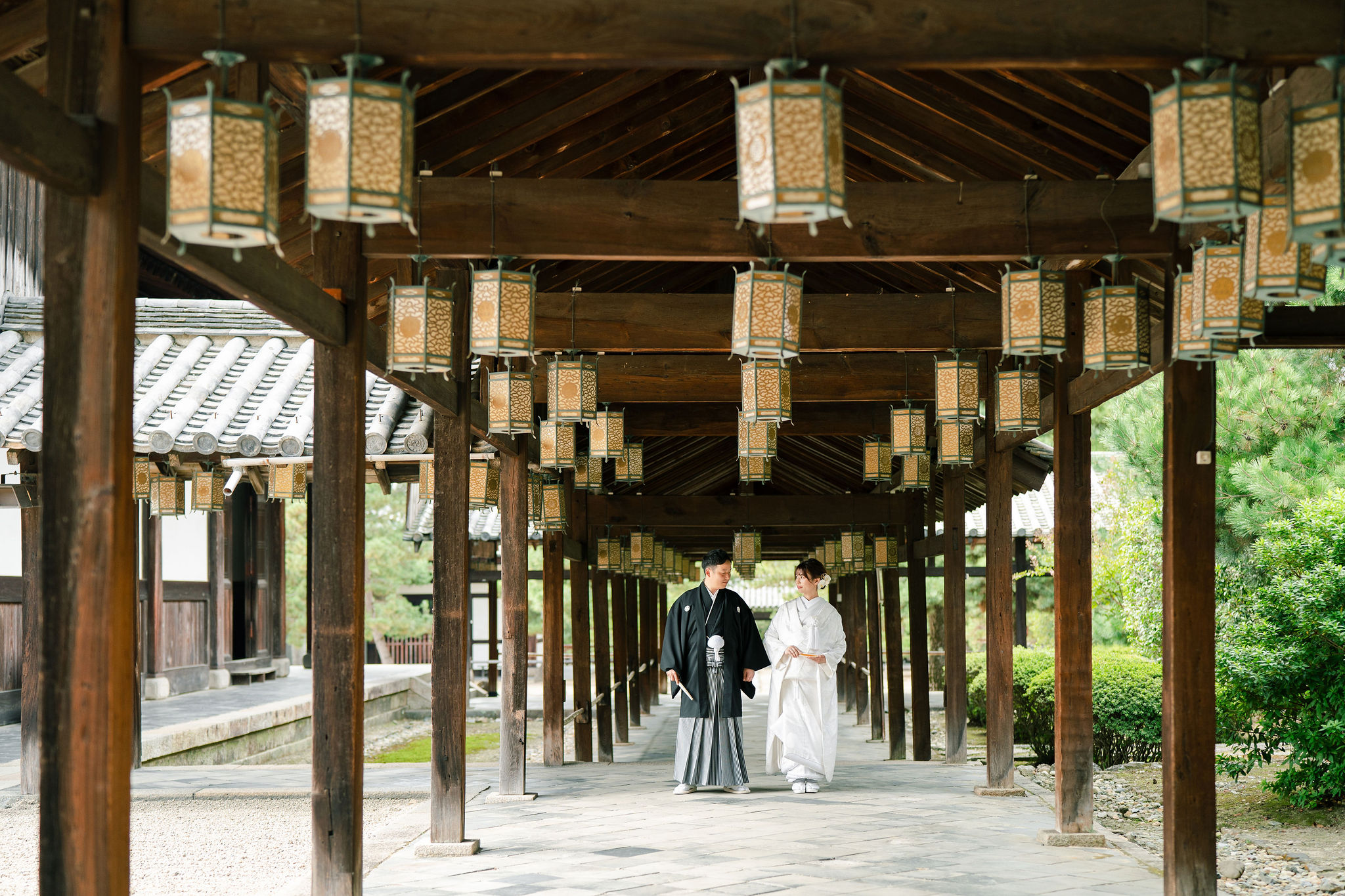 京都の萬福寺で前撮りの写真
